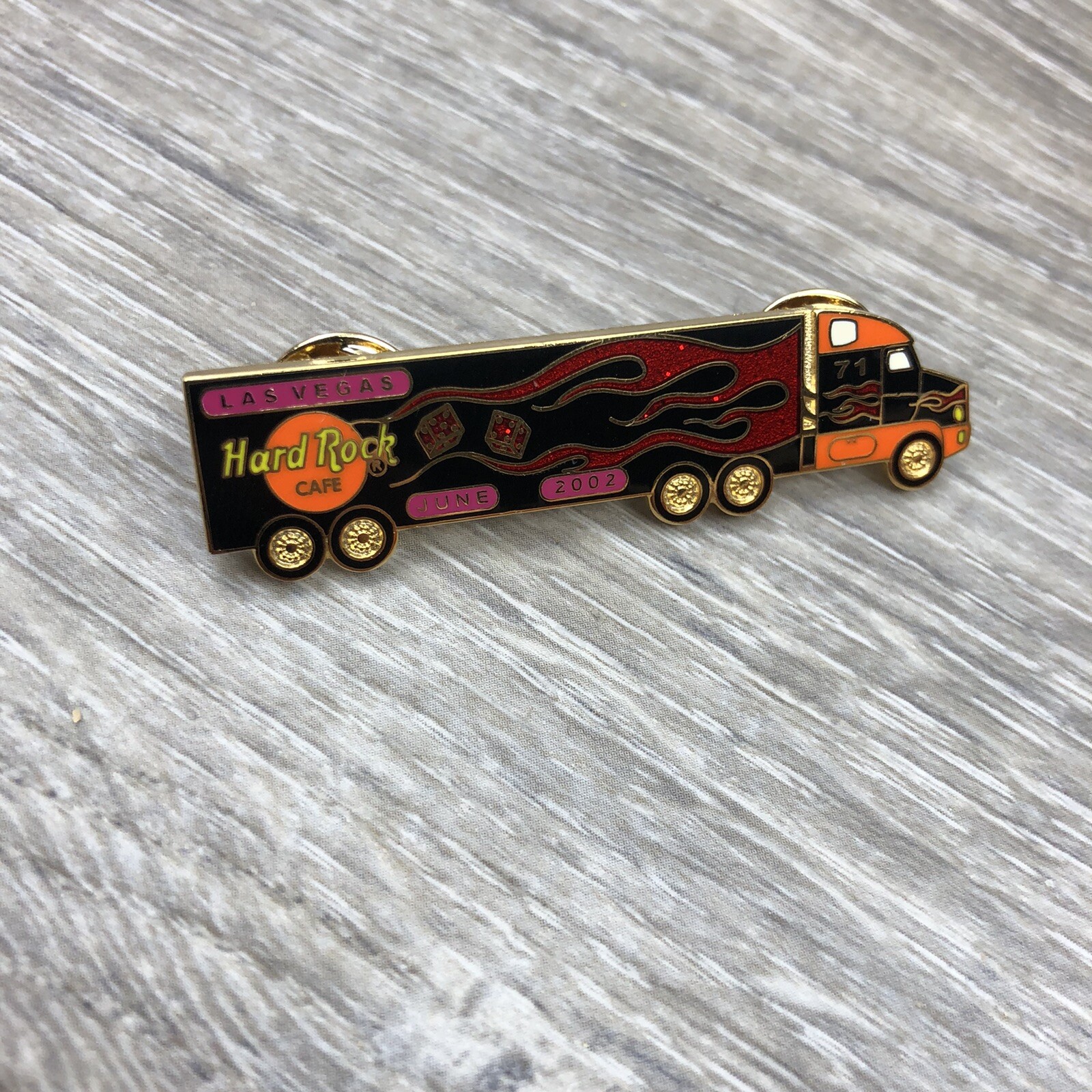 Vintage Hard Rock Cafe LAS VEGAS June 2002 Semi TRUCK Convention PIN Bin 6