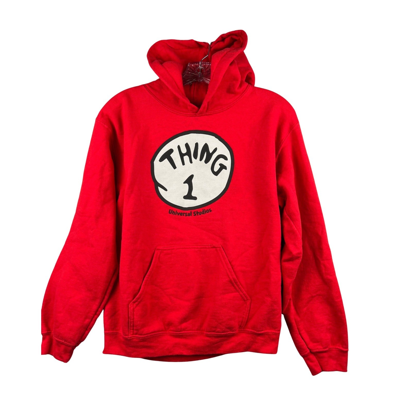 Universal Studios Dr. Seuss Thing 1 Red Hoodie Sweatshirt Size S
