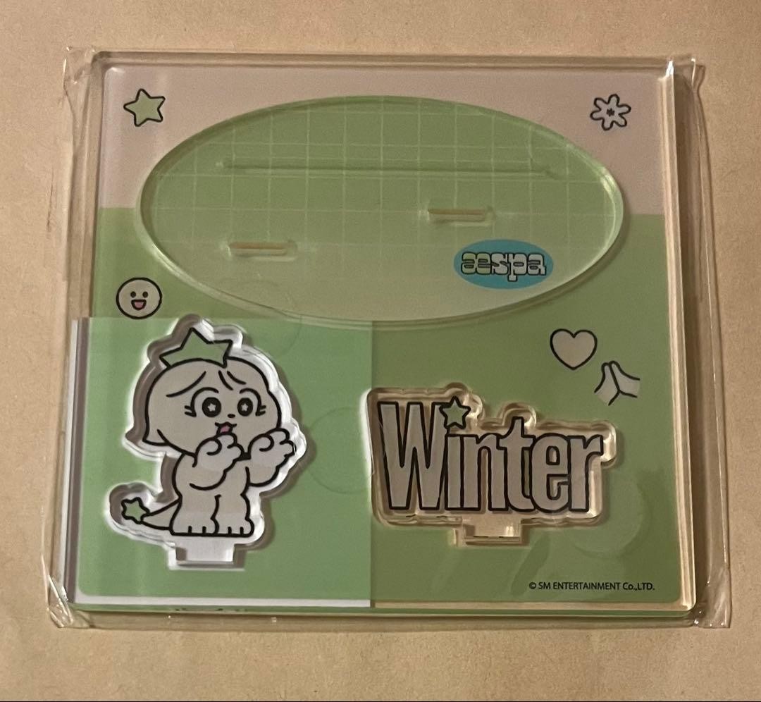 aespa potd exhibition acrylic trading card stand axta winter 1 item