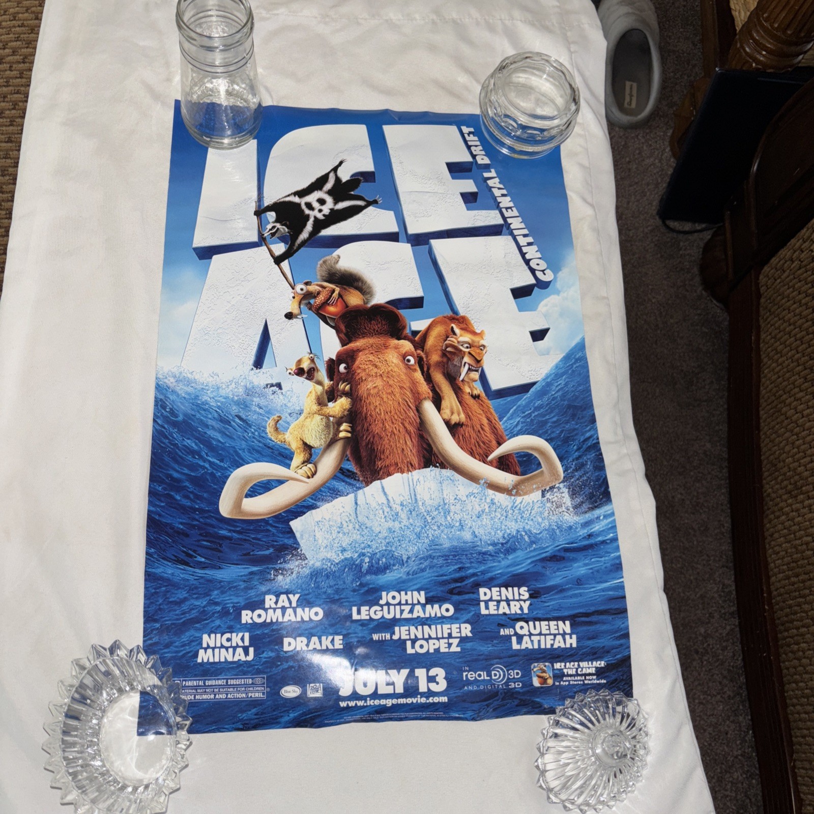 The Ice Age Movie Poster Continental Drift-Ray Romano J Lopez Queen Latifah 2012