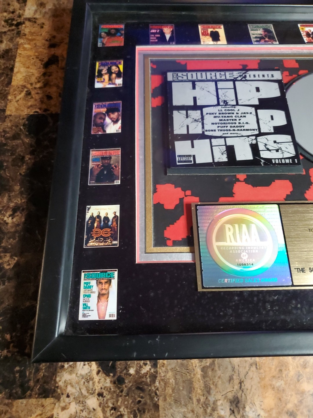 SOURCE HIP HOP HITS VOL1 RIAA CERTIFIED SALES AWARD JAY-Z OUTKAST OTHERS *READ*