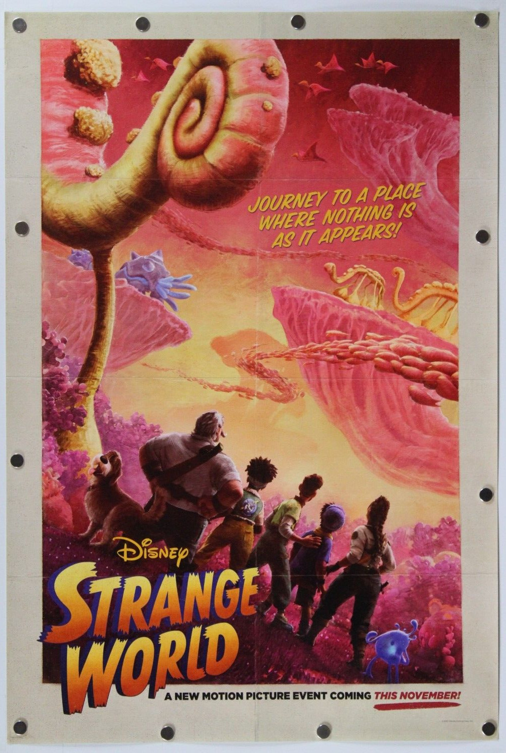 Strange World 2022 Disney Double Sided Original Movie Poster 27″ x 40″