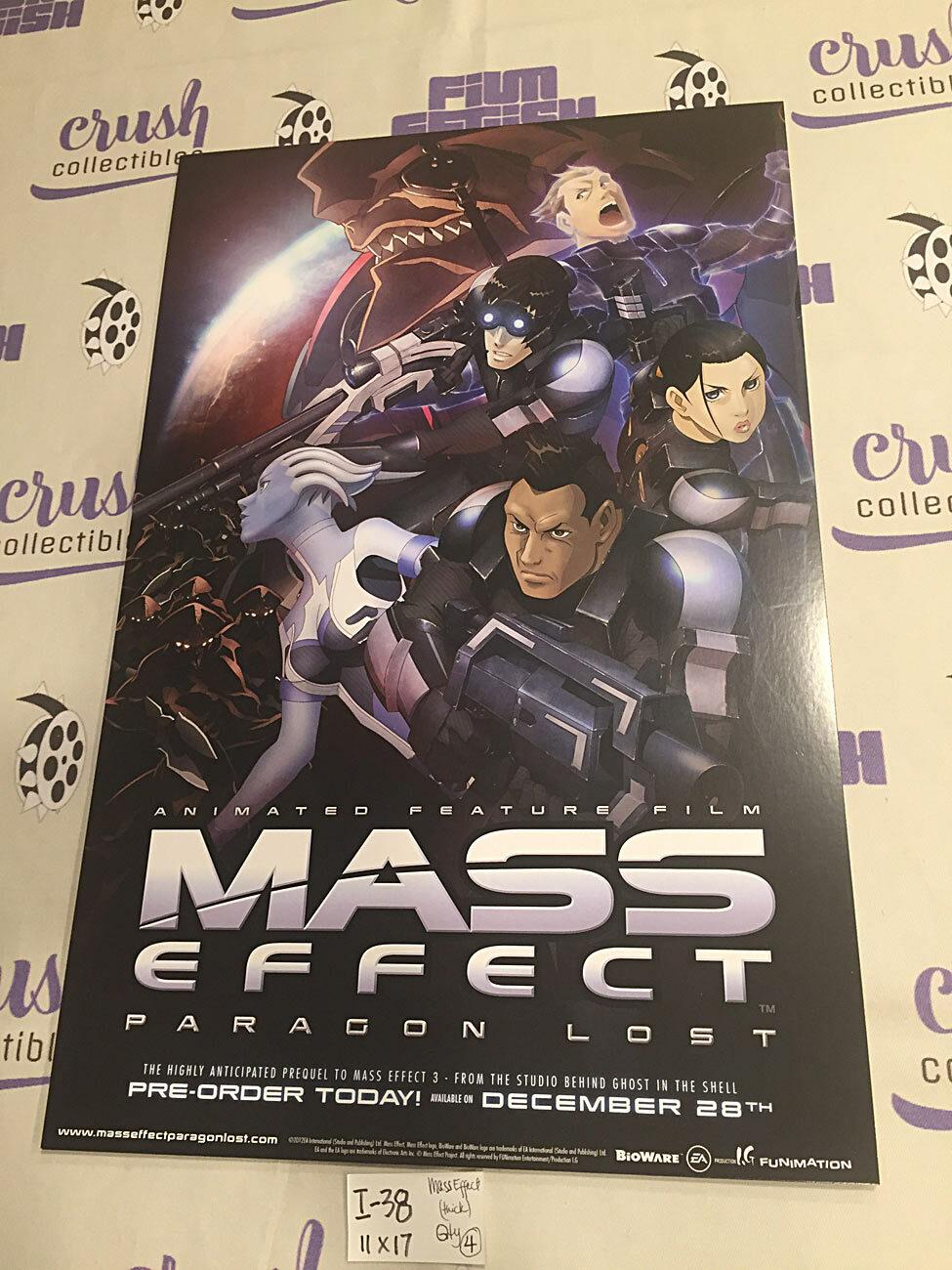 Mass Effect: Paragon Lost (2012) 11×17 Promotional Animated Film Poster [I38]