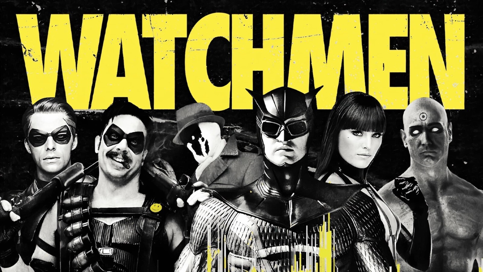 2009 Watchmen Movie Poster 11X17 Malin Ackerman Jeffrey Dean Morgan DC 🙂🩸🍿