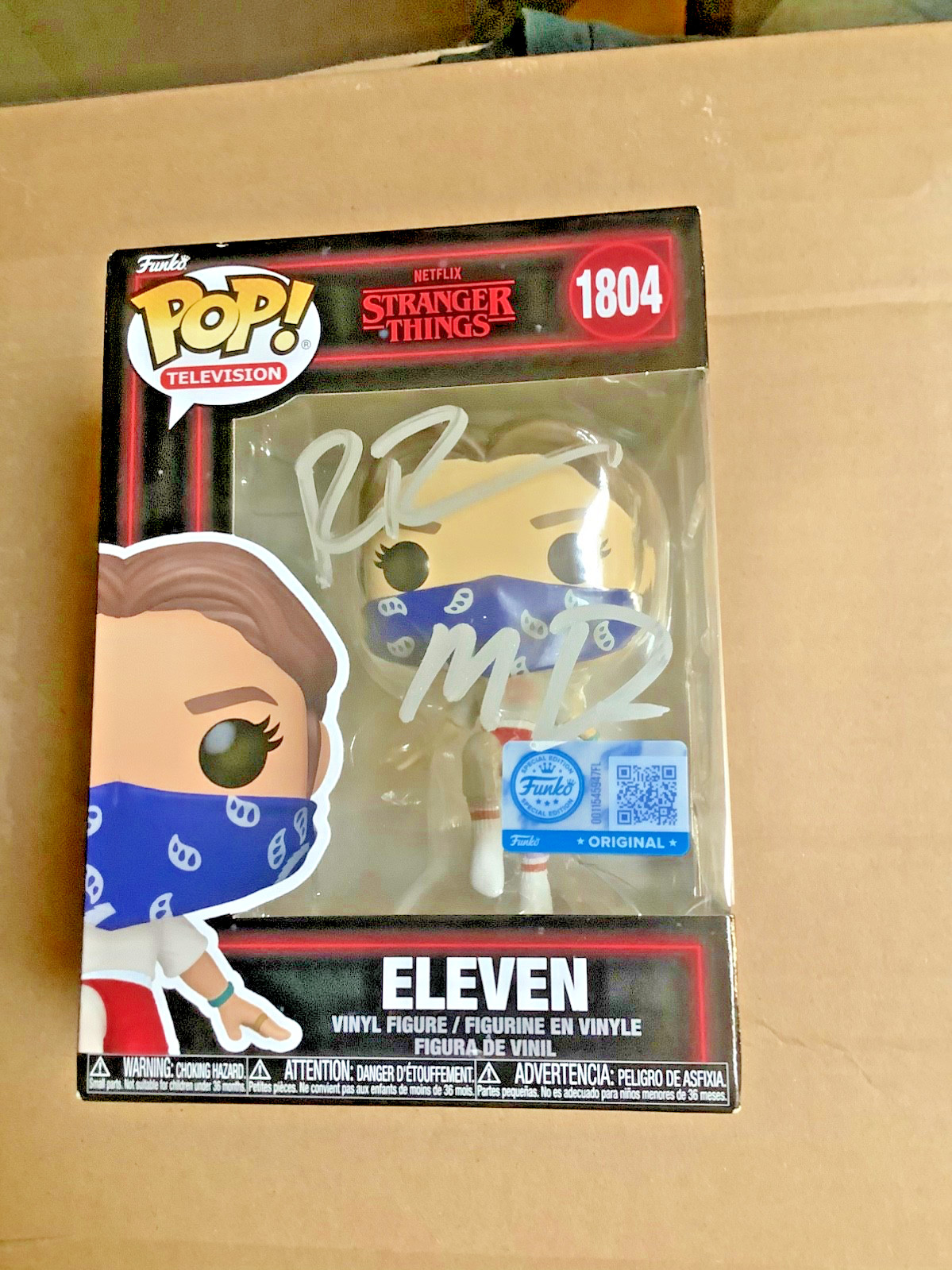 STRANGER THINGS SIGNED AUTOGRAPHED DUFFER BROTHERS ELEVEN FUNKO POP COA PSADNA