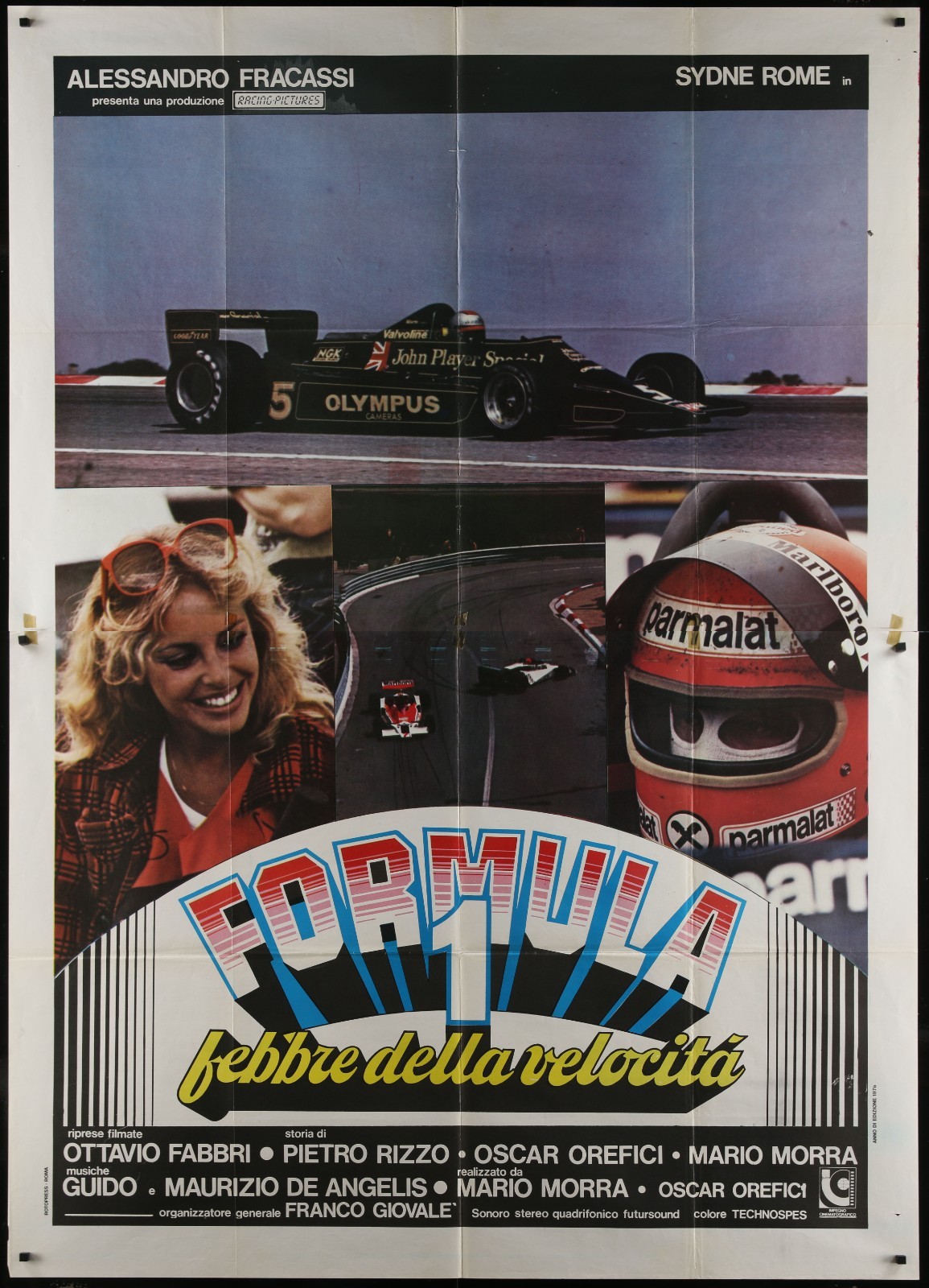 FORMULA 1 – FEBBRE DELLA VELOCITA 1978 Original Italian Movie Poster 55×78