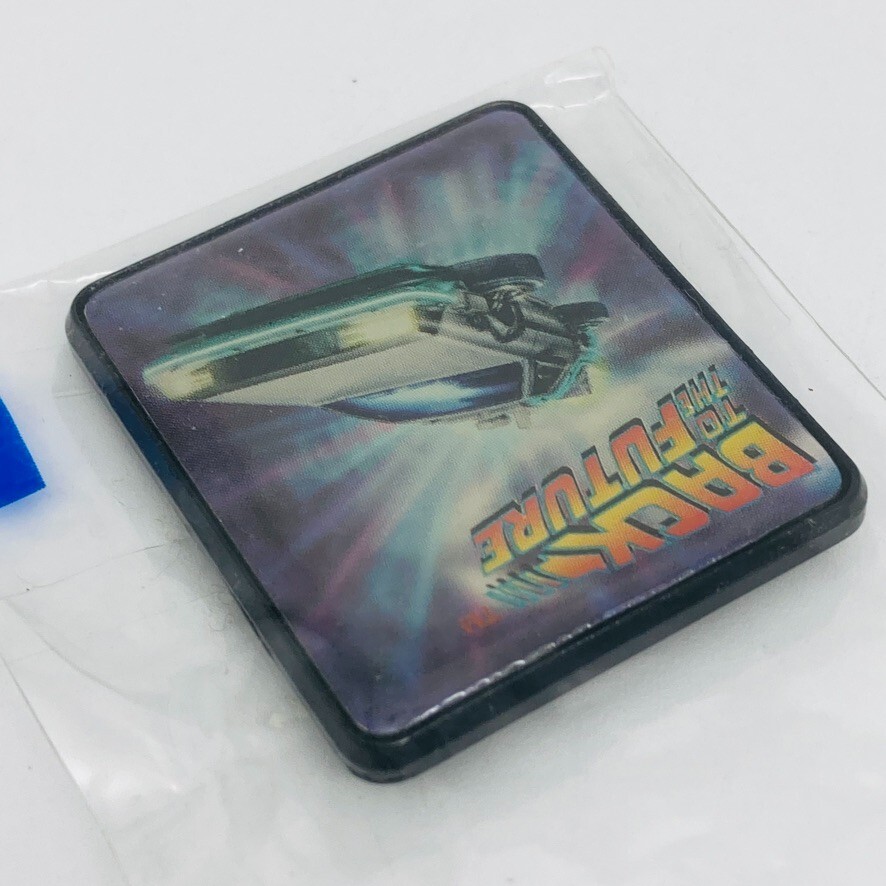 BACK TO THE FUTURE DELOREAN Button Badge UNIVERSAL STUDIOS JAPAN 2001 DMC 12