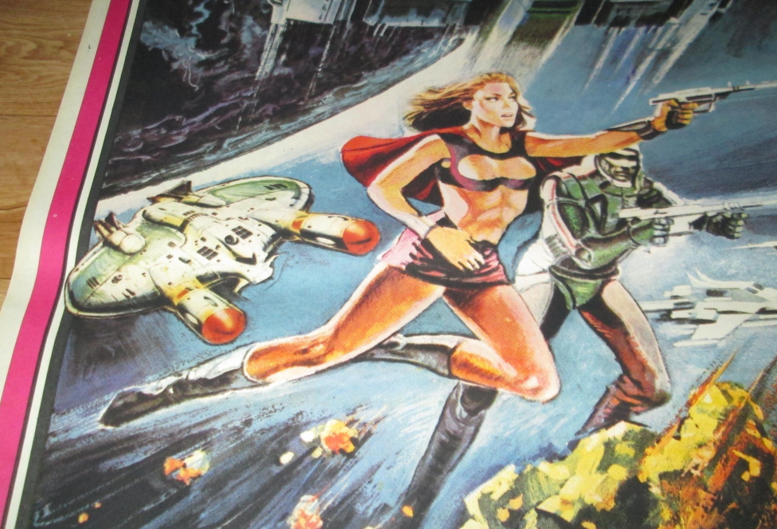MESSAGE FROM SPACE Sci-Fi 1978 Galactic Wars ORIGINAL Turkish Movie Poster NM