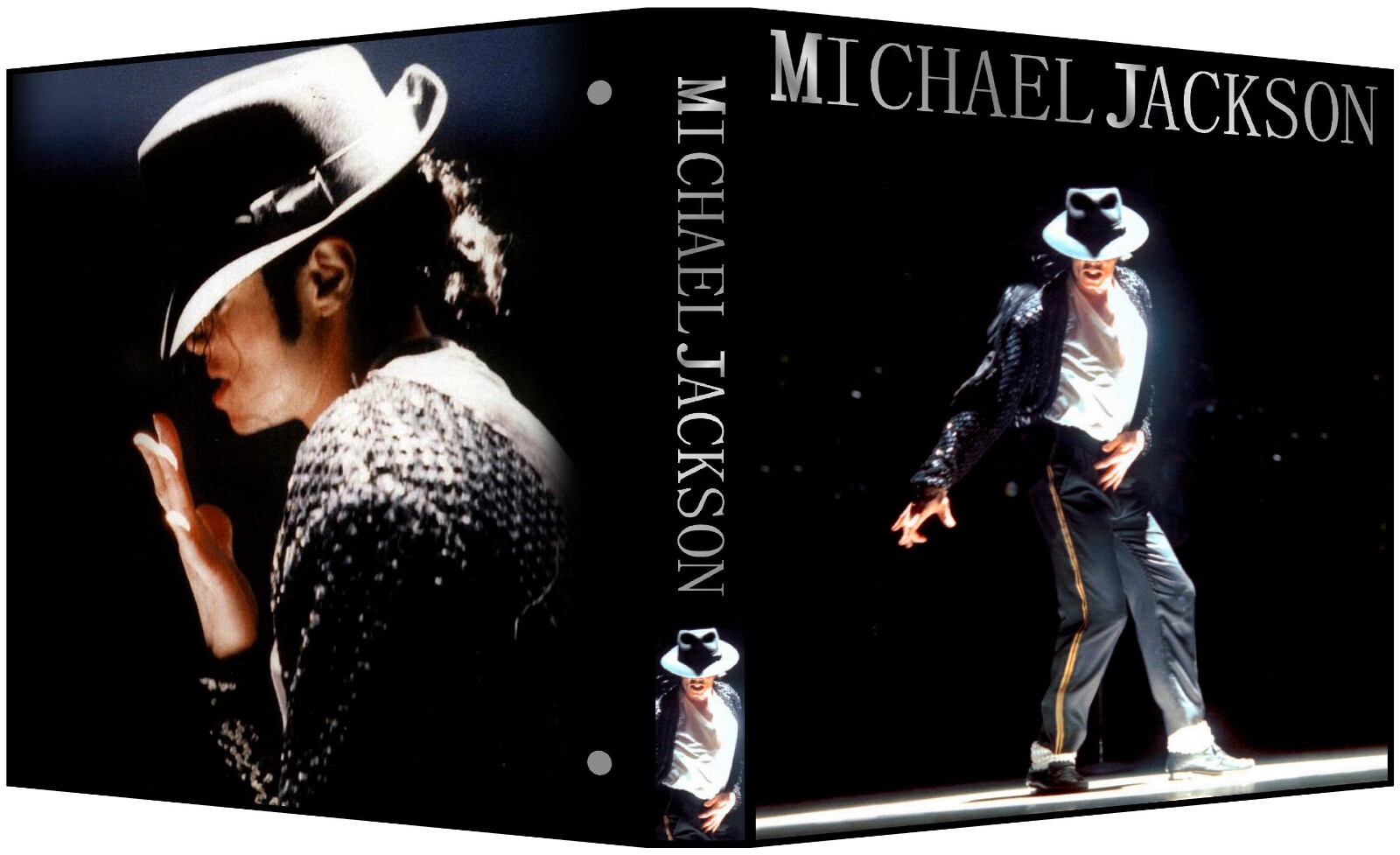 MICHAEL JACKSON Custom 3-Ring Binder Photo Album “King of Pop”