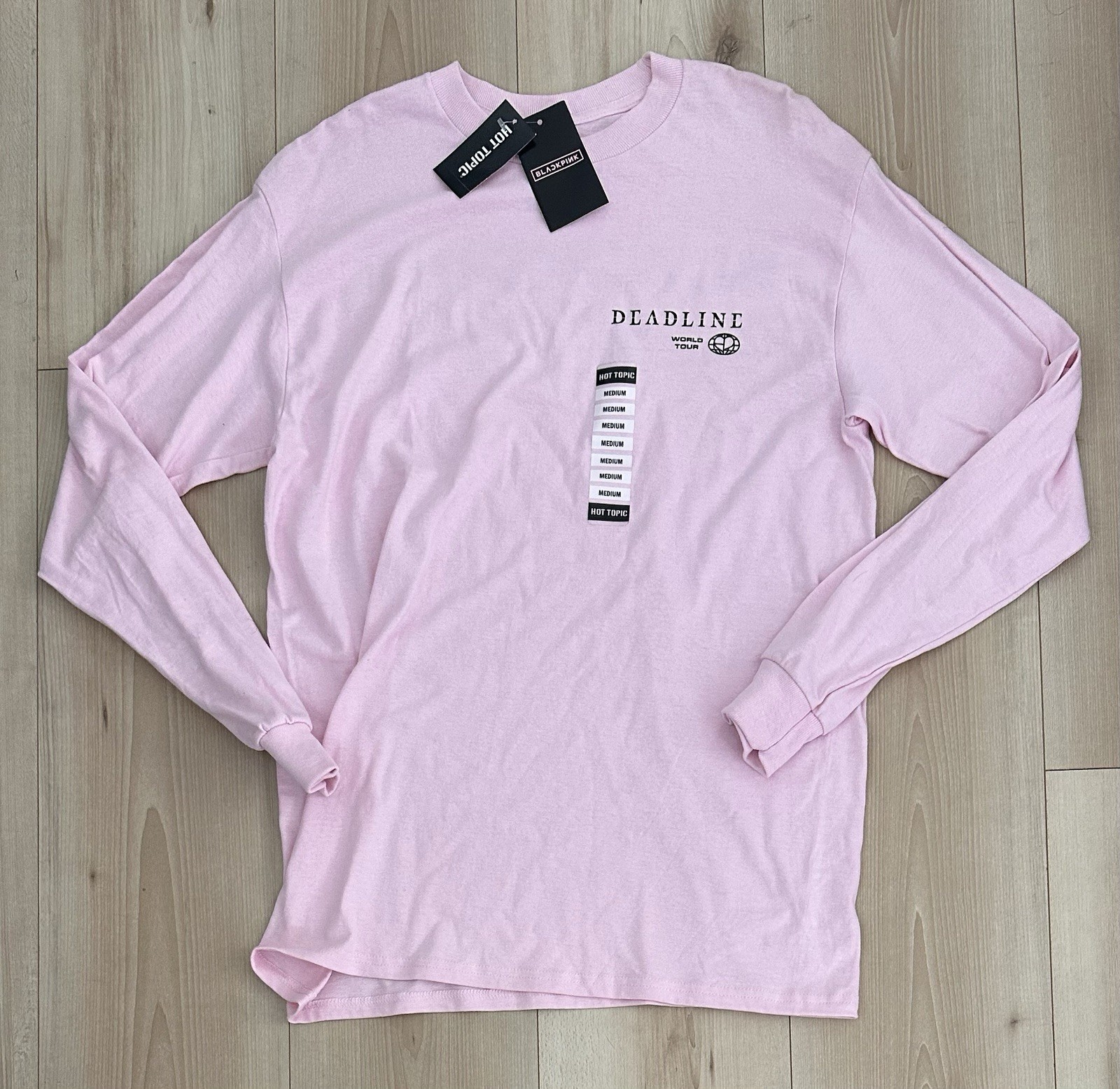 BLACKPINK Deadline Long Sleeve Tee Shirt – Adult MEDIUM M Hot Topic NEW 2026