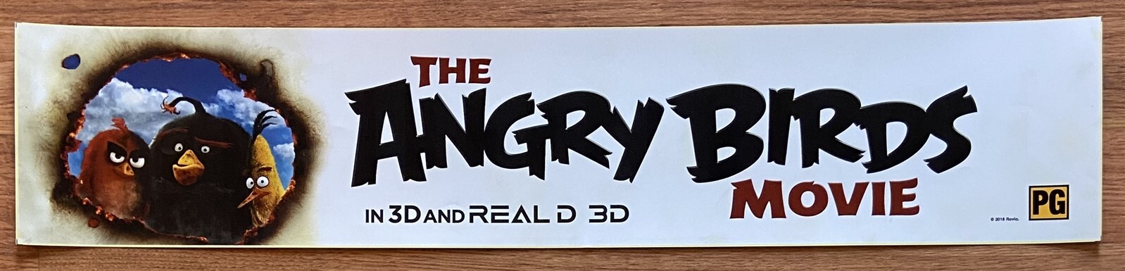 📽 3D The Angry Birds Movie (2016) – Movie Theater Mylar / Poster 5×25
