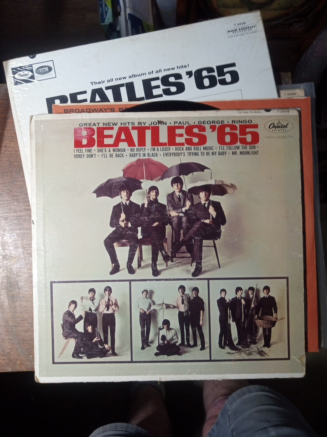 THE BEATLES 65 2 LPS T-2228 1 WITH FULL SHRINK OTHER ONE GOOD+ C ALL LISTED