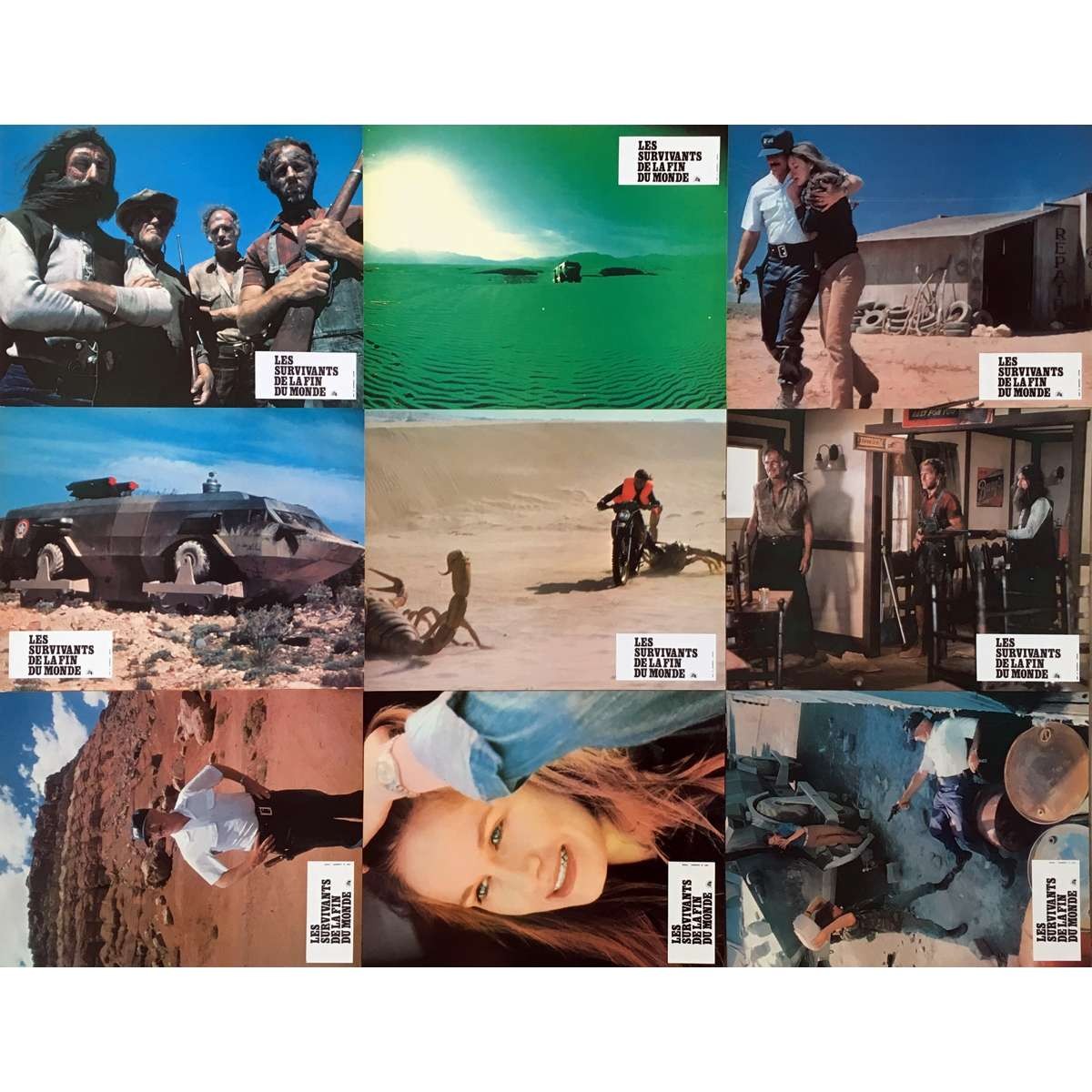 DAMNATION ALLEY Original Lobby Cards x9 SET1 – 9×12 in. – 1977 – Jack Smight, Ja