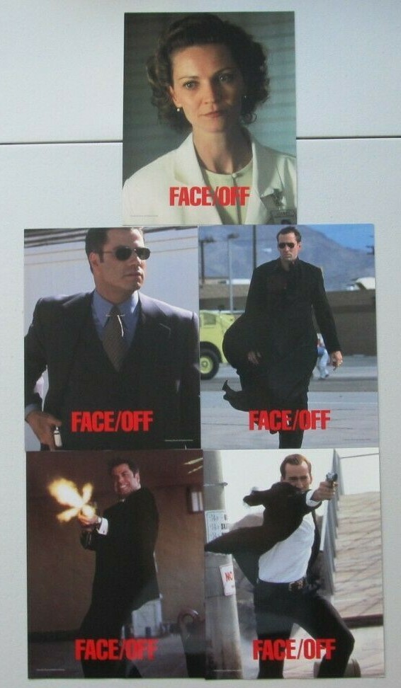 FACE OFF ORIGINAL 11X14 LOBBY CARD SET OF 8 1997 JOHN TRAVOLTA NICOLAS CAGE