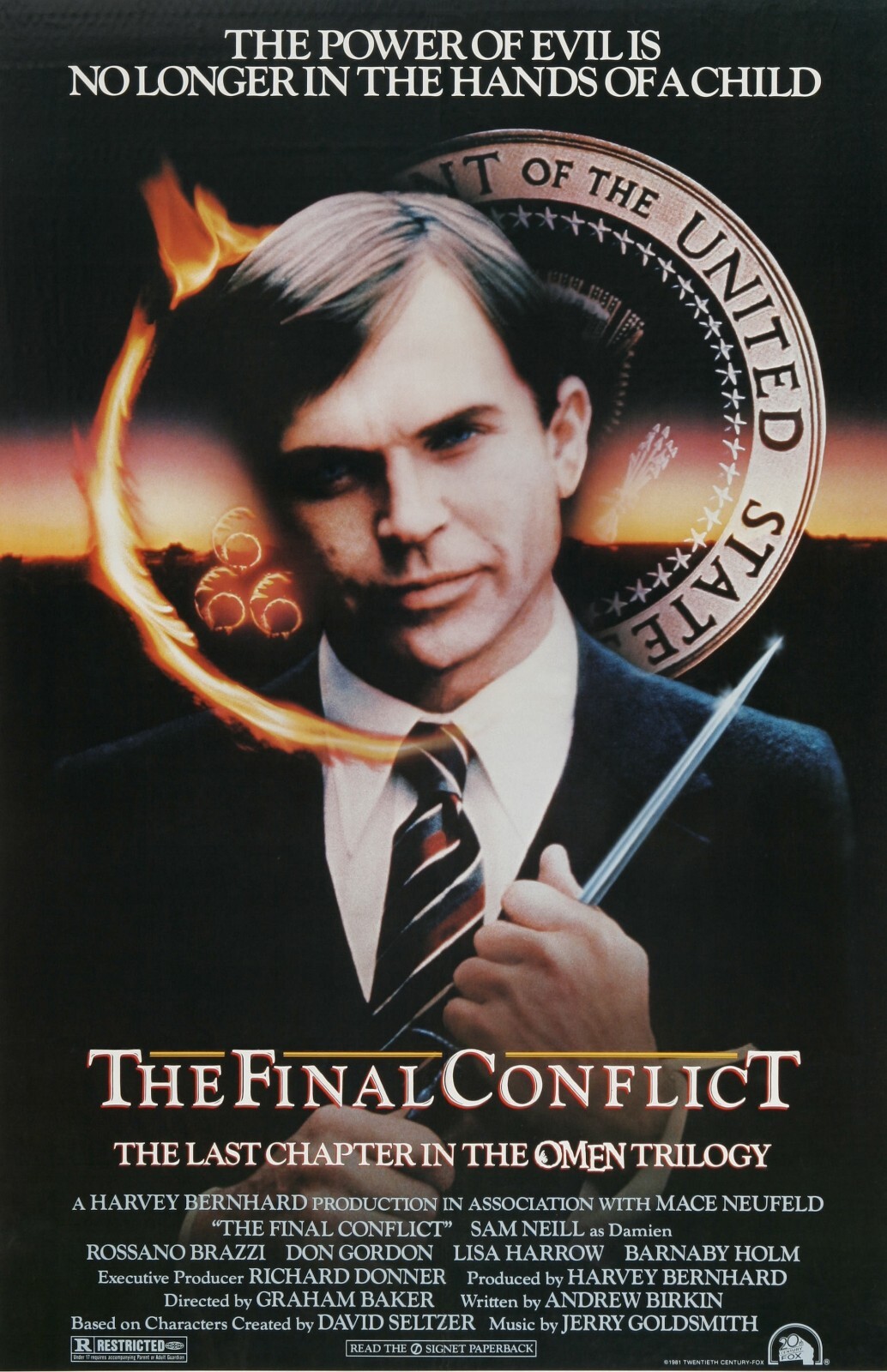 The Final Conflict movie poster (a) – 11 x 17 inches – Sam Neill, Omen III