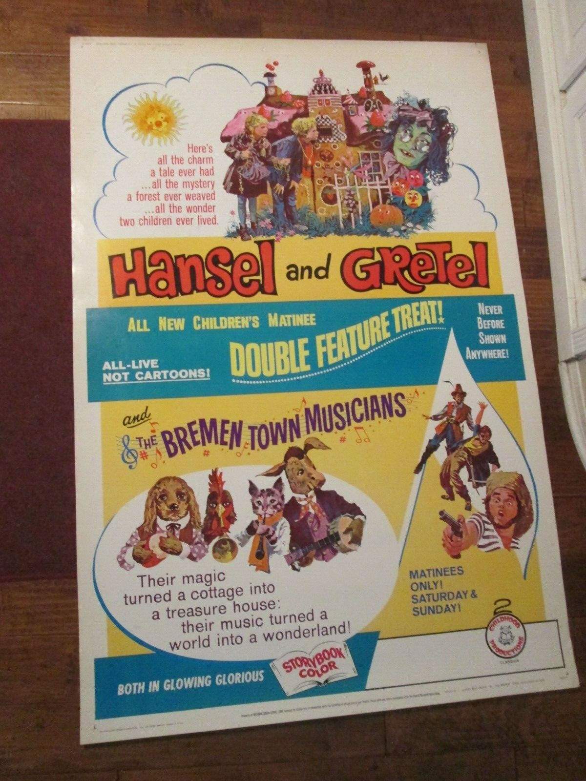 Hansel And Gretel / Bremen Town Musicians – Original 40 x 60 Movie Poster