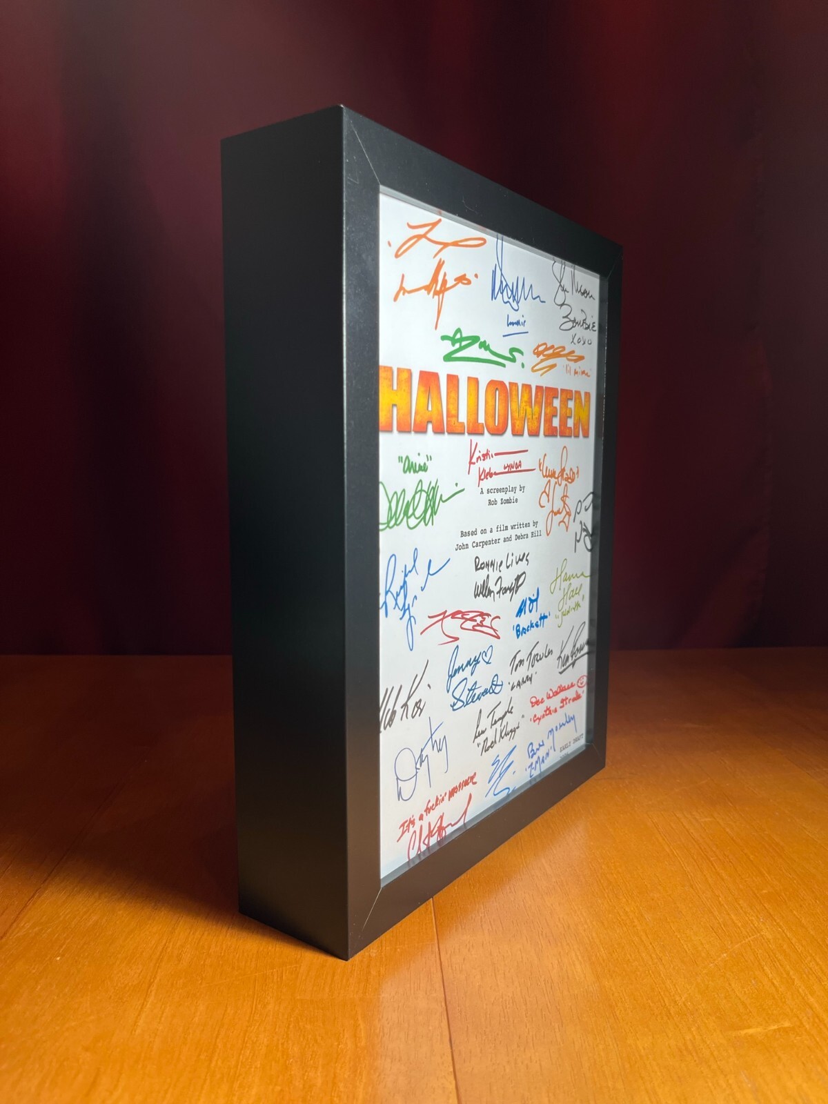 Halloween 2007 Script Signed- Autograph Reprints- Rob Zombie’s Halloween