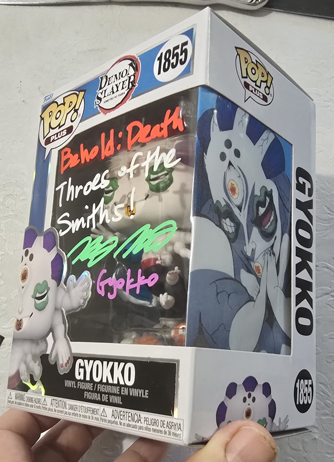 ✨️Demon Slayer Gyokko 1855 Signed Brent Mukai Custom Art Window Funko Pop Prime✨