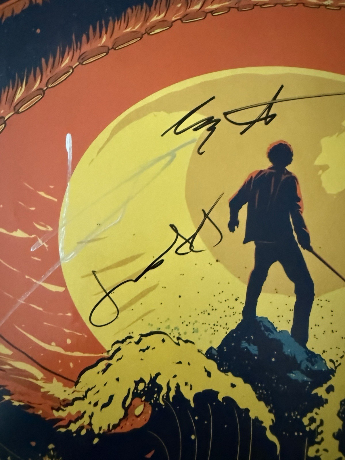 Percy Jackson Autographed SDCC Poster Signed By Cast Including Walker Scobell