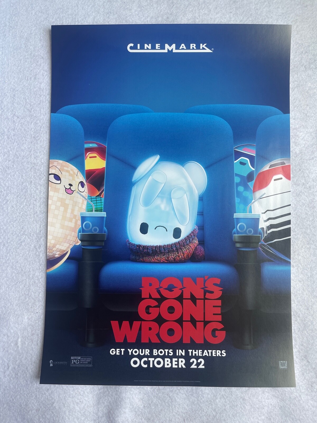 RON’S GONE WRONG – 13″x19″ D/S Original Promo Movie Poster MINT Cinemark 2021