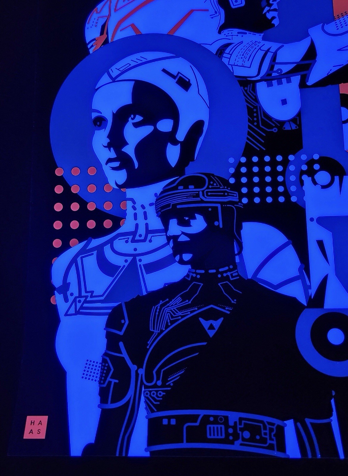 1982 Aesthetic – Tron UV reactive Poster By Danny Haas ￼