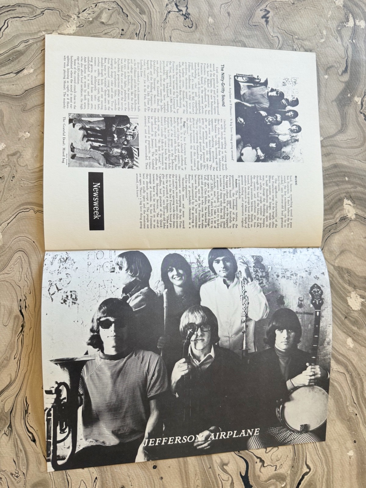 GRATEFUL DEAD JEFFERSON AIRPLANE JOPLIN RARE 1967 PRGRAM 9″ x 12″ HOLLYWOOD BOWL