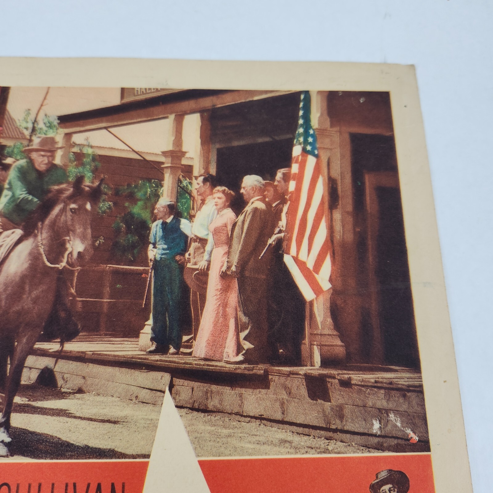 Texas Lady 1955 Lobby Card Movie Poster Claudette Colbert Barry Sullivan Western