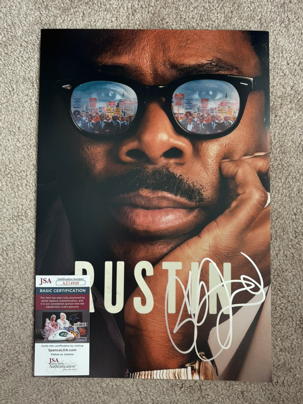 Colman Domingo Signed Autographed 12×18 Rustin Photo Mini Movie Poster Print JSA