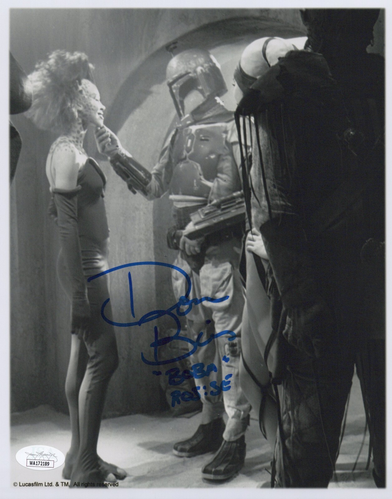 Star Wars- Don Bies signed Boba Fett 8×10 photo JSA COA