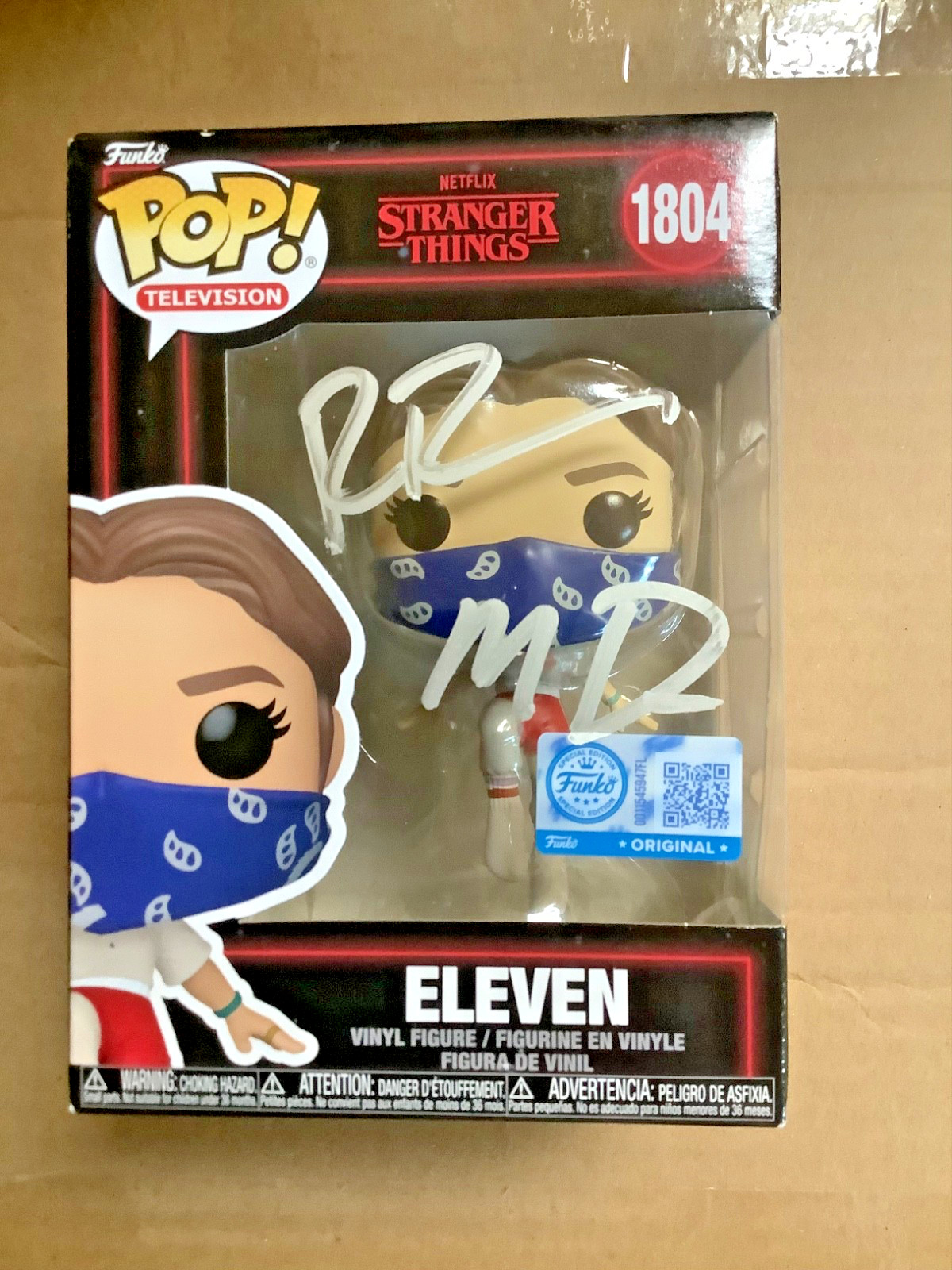 STRANGER THINGS SIGNED AUTOGRAPHED DUFFER BROTHERS ELEVEN FUNKO POP COA PSADNA