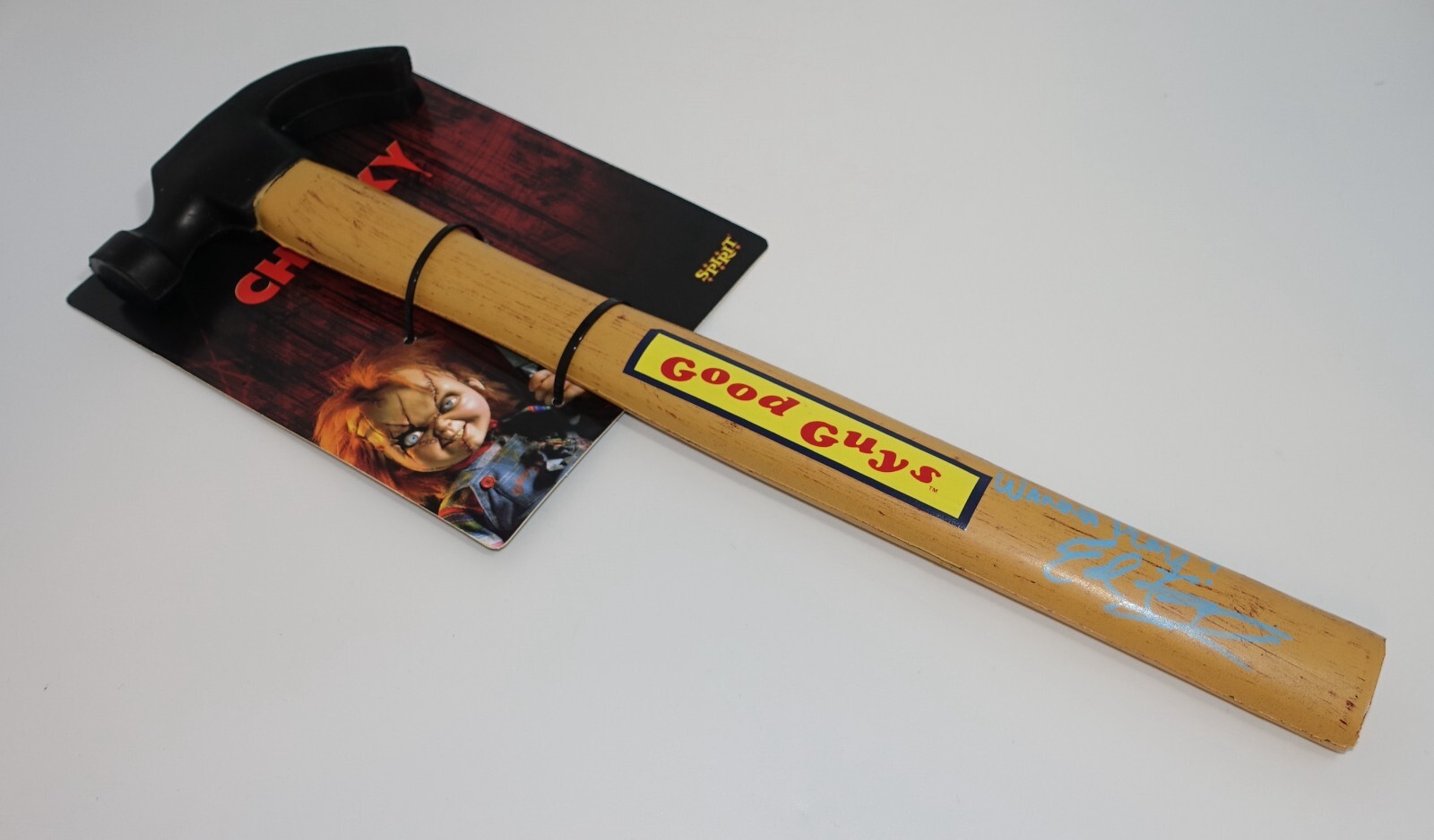 EDAN GROSS Hand Signed CHILD’S PLAY Good Guy Chucky HAMMER Autograph JSA COA
