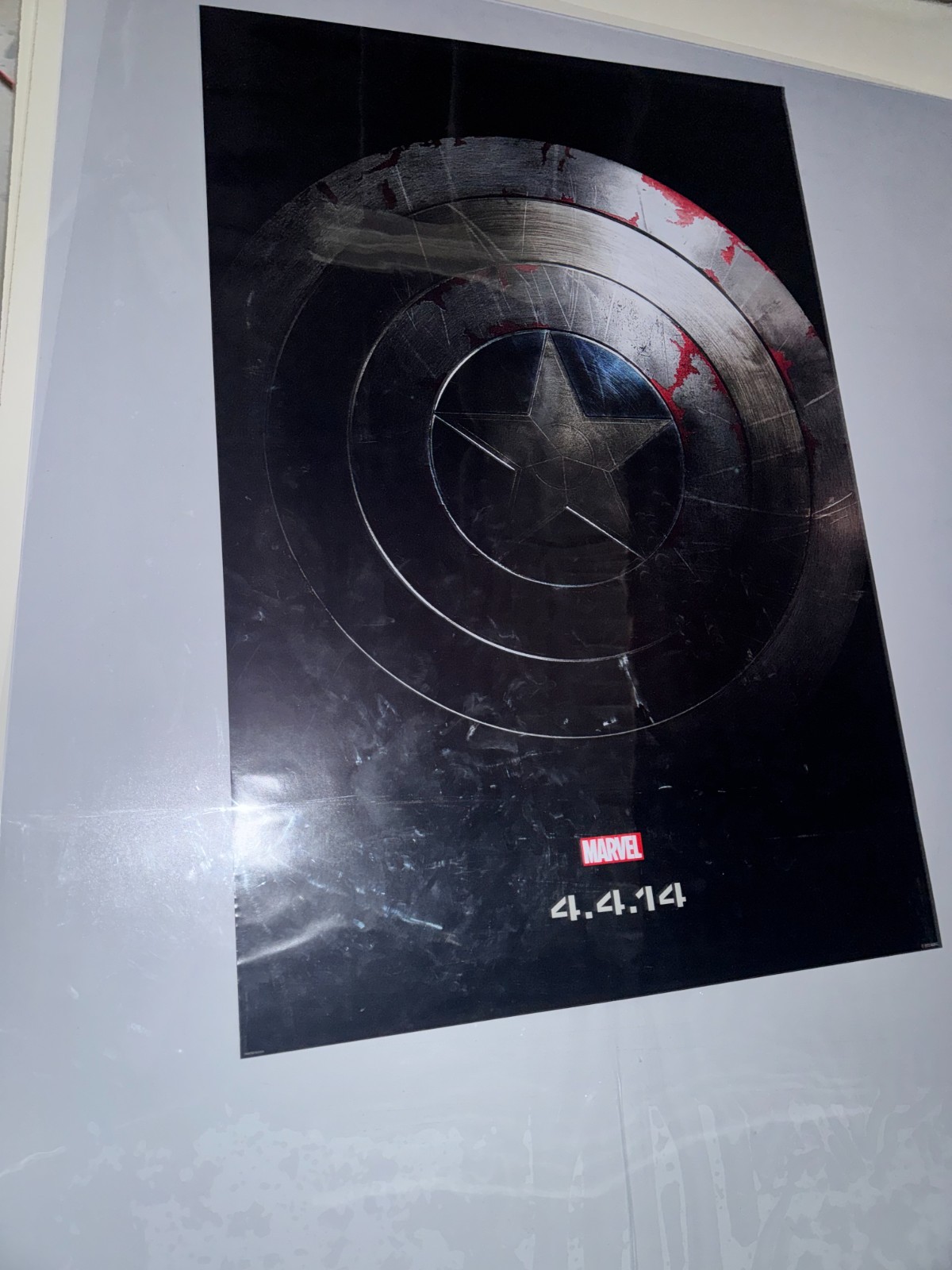 Captain America Winter Soldier 2014 DS 27×40 Original Movie Teaser Marvel