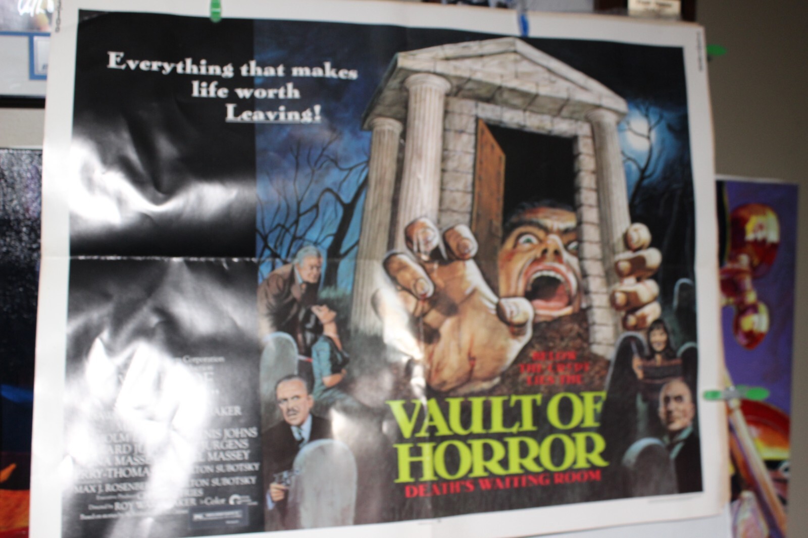 1973 Vault Of Horror 28×22 Original 1/2 Sheet Poster
