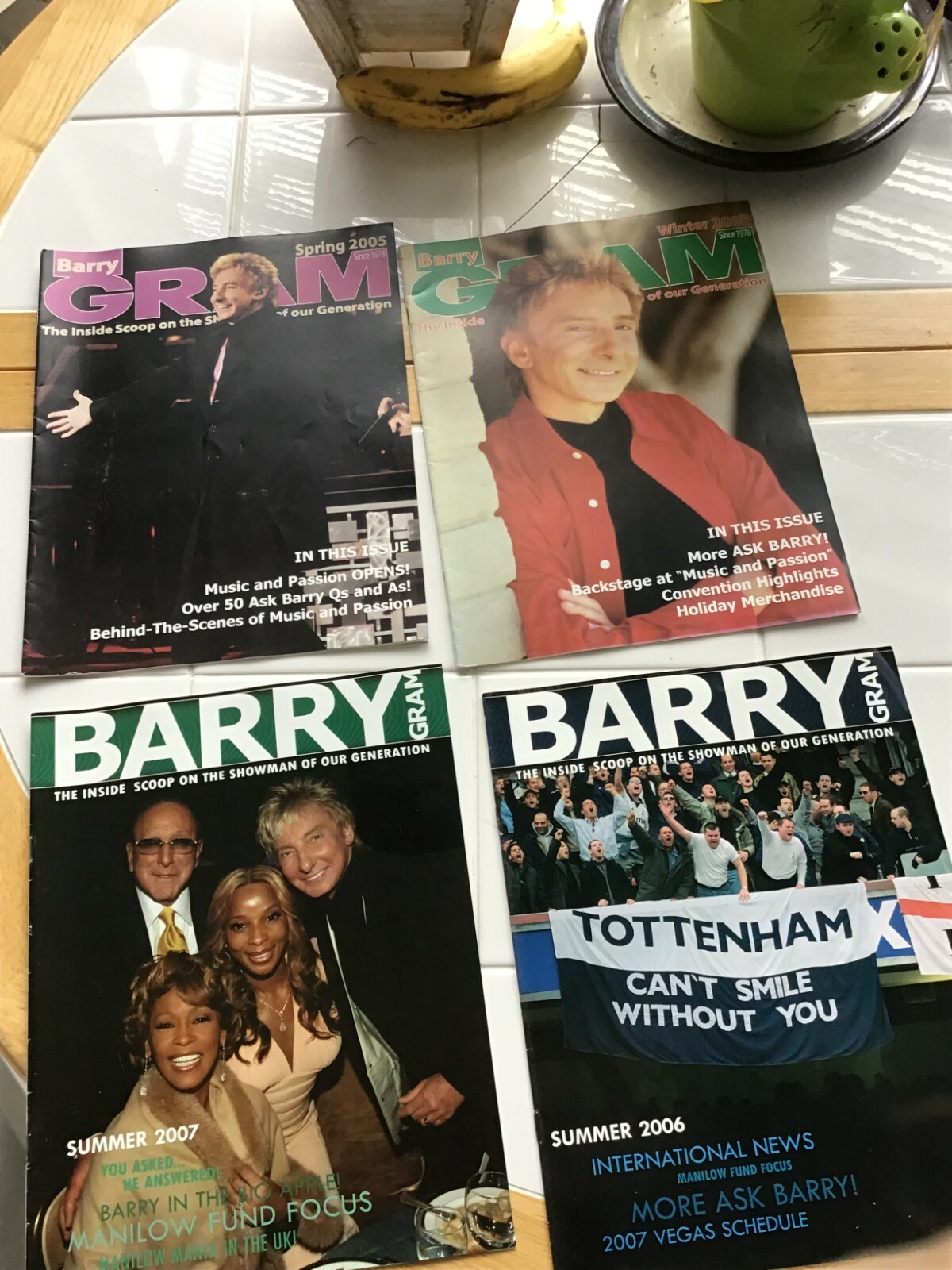 Barry Manilow (4) BARRY GRAMM 2005 Spring, Winter, 2006, 2007 Summer issues.