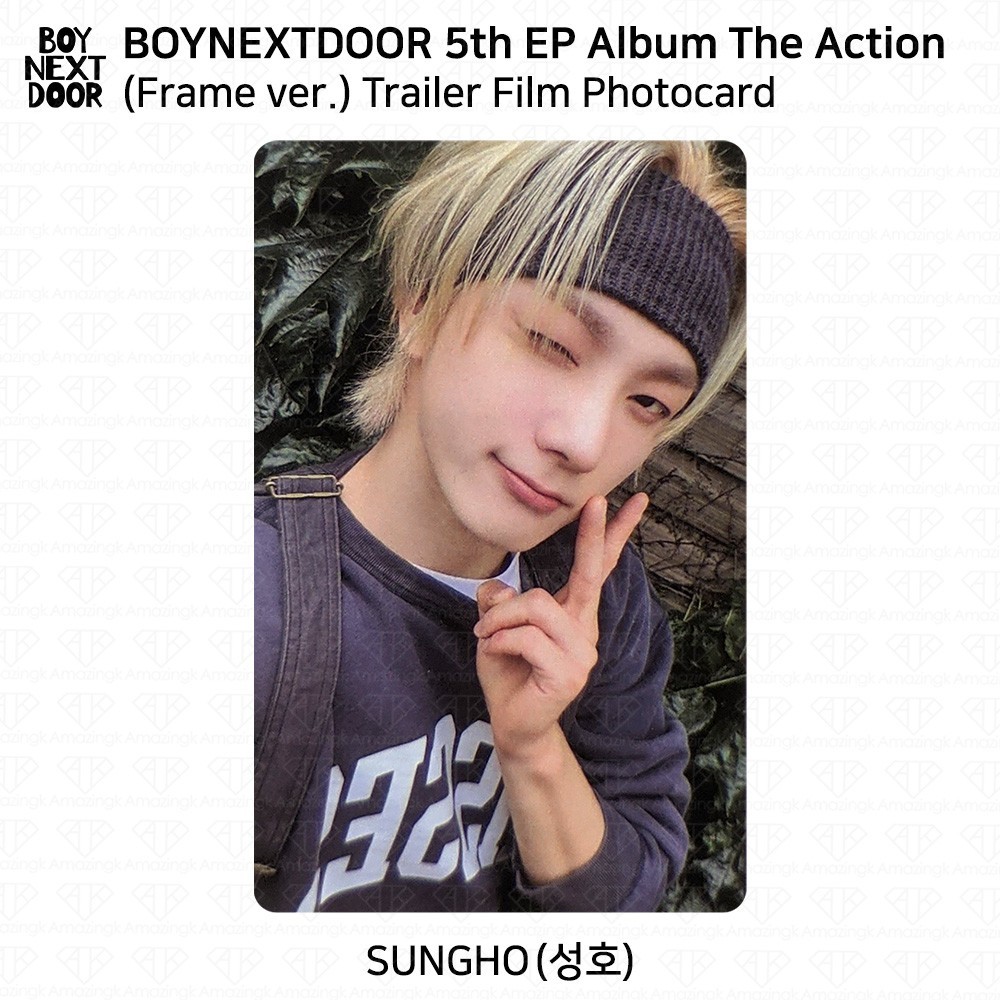 BOYNEXTDOOR 5th EP Album The Action Frame/Photobook/Weverse Official Photocard
