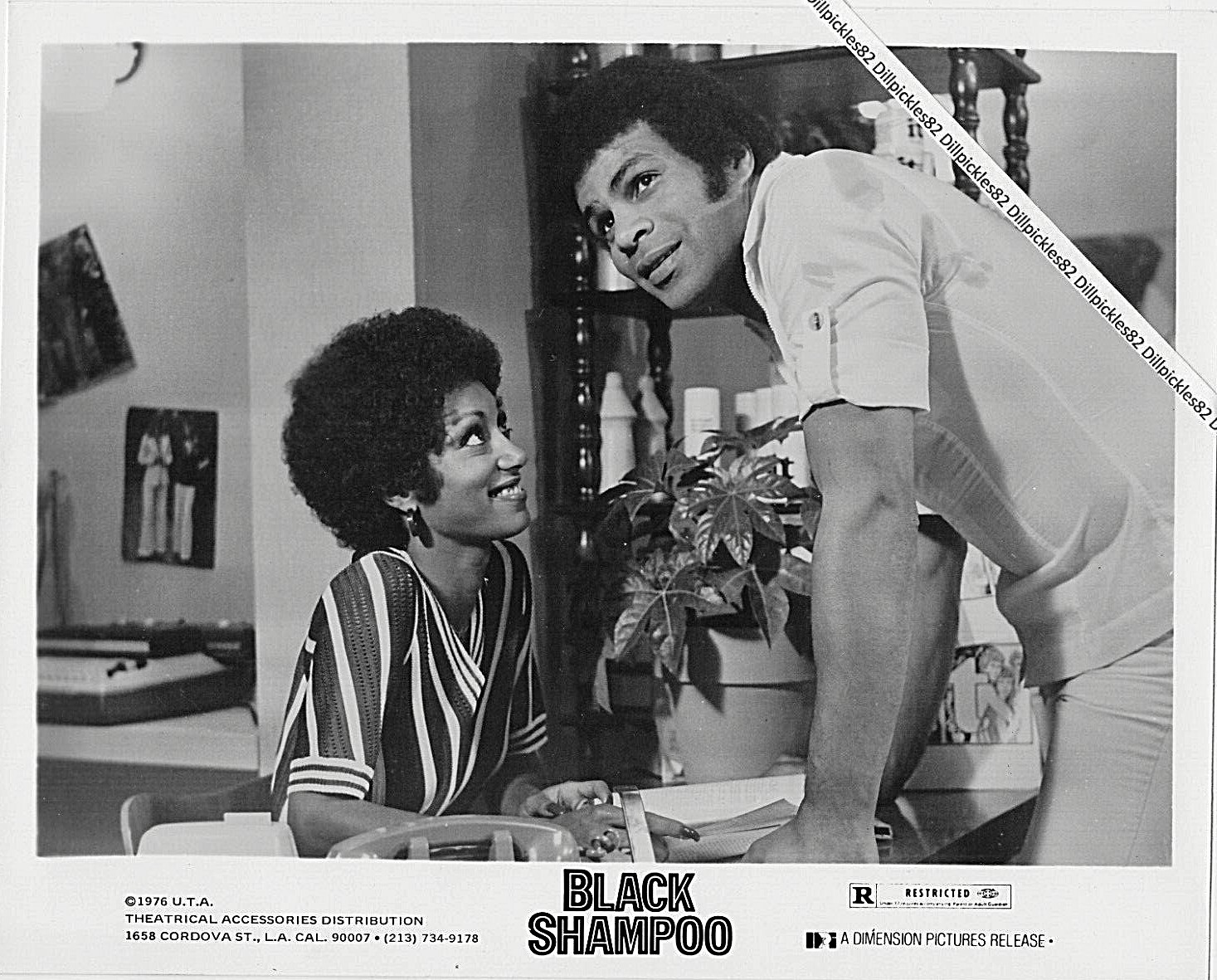 Black Shampoo Original B&W Photo BLAXPLOITATION John Daniels TANYA BOYD 1976