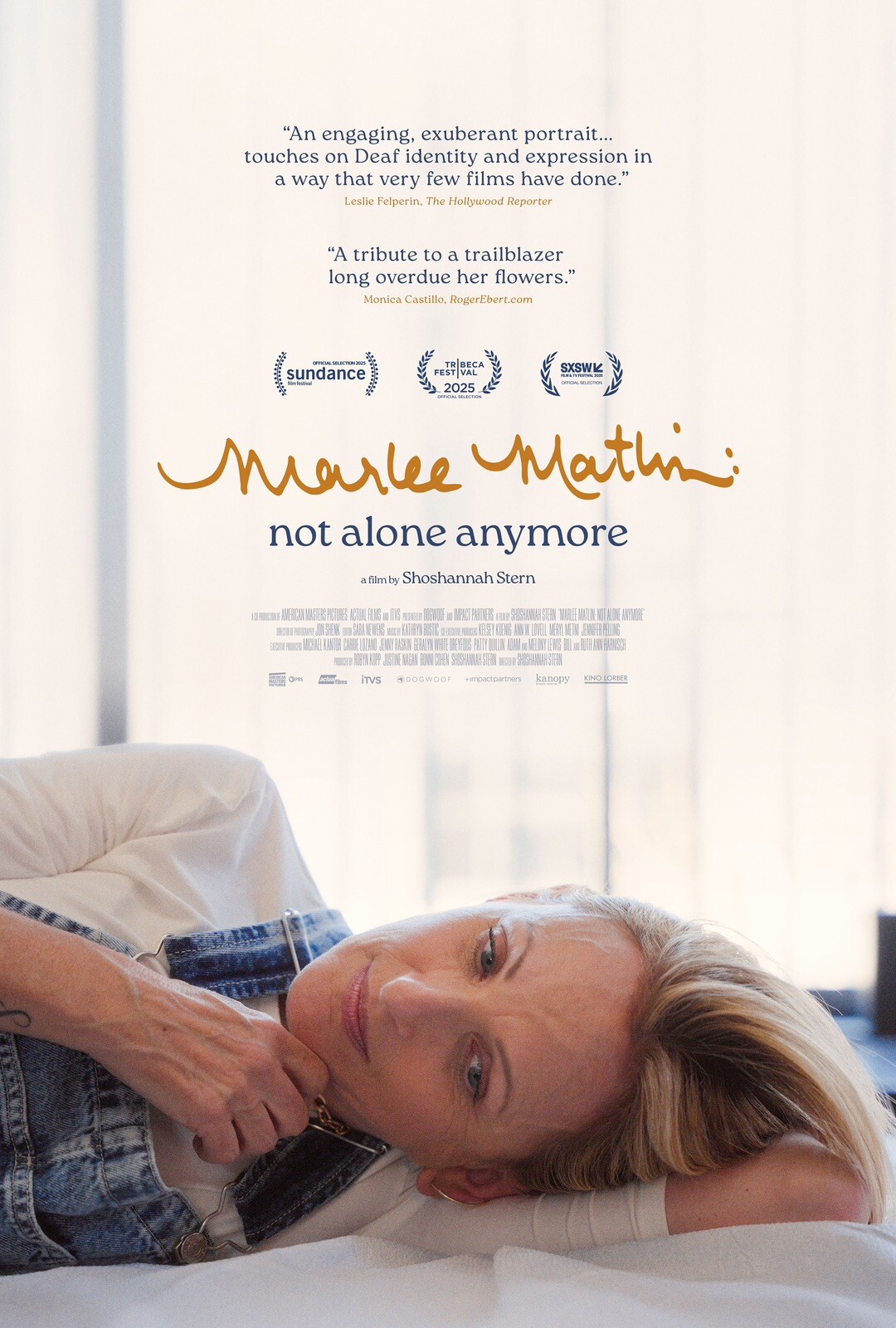 MARLEE MATLIN: NOT ALONE ANYMORE,2025,Orig,SS,OneSheet,27x40NMint,Movie Poster