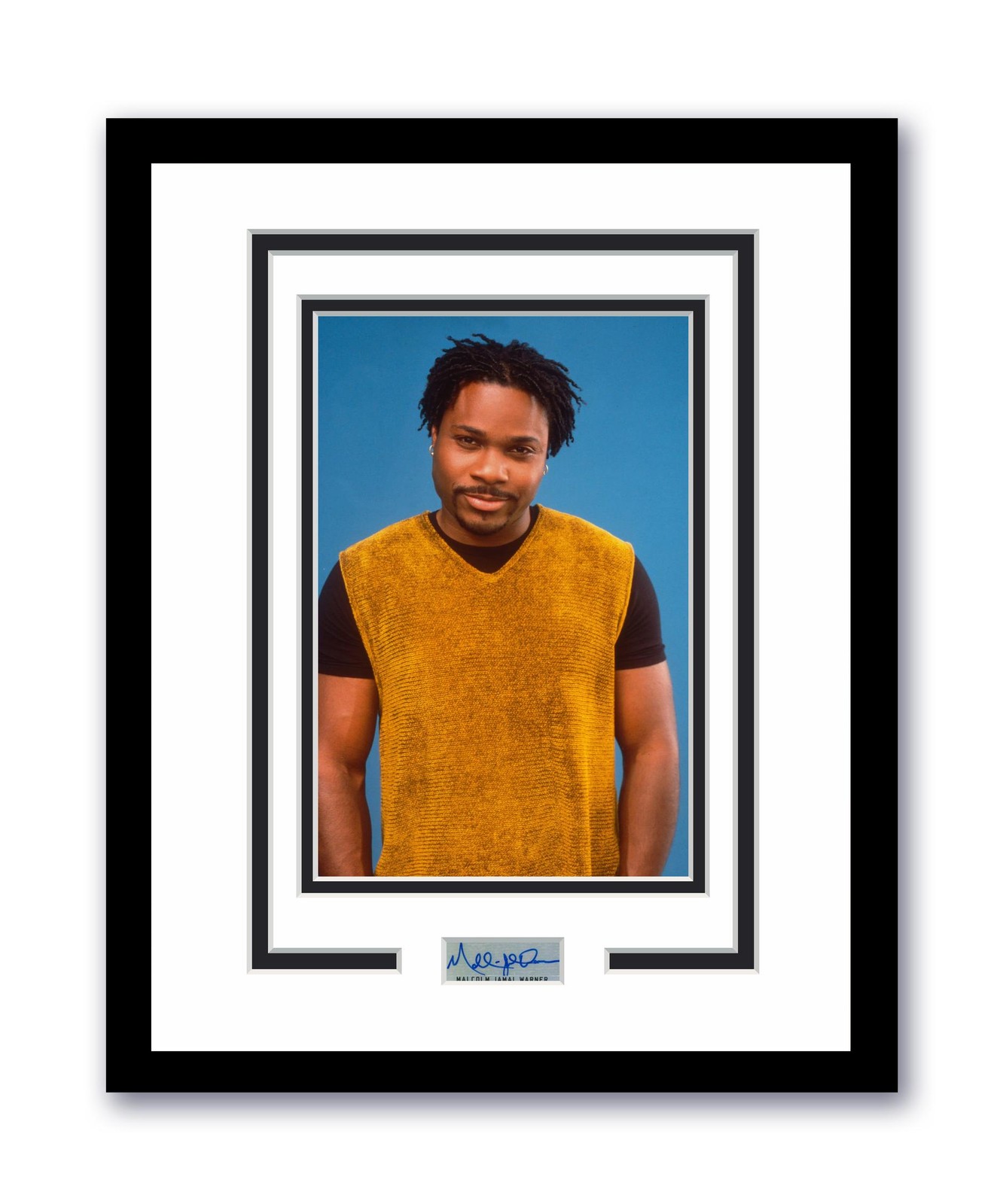 Cosby Show Malcolm-Jamal Warner Autographed Signed 11×14 Framed Photo ACOA