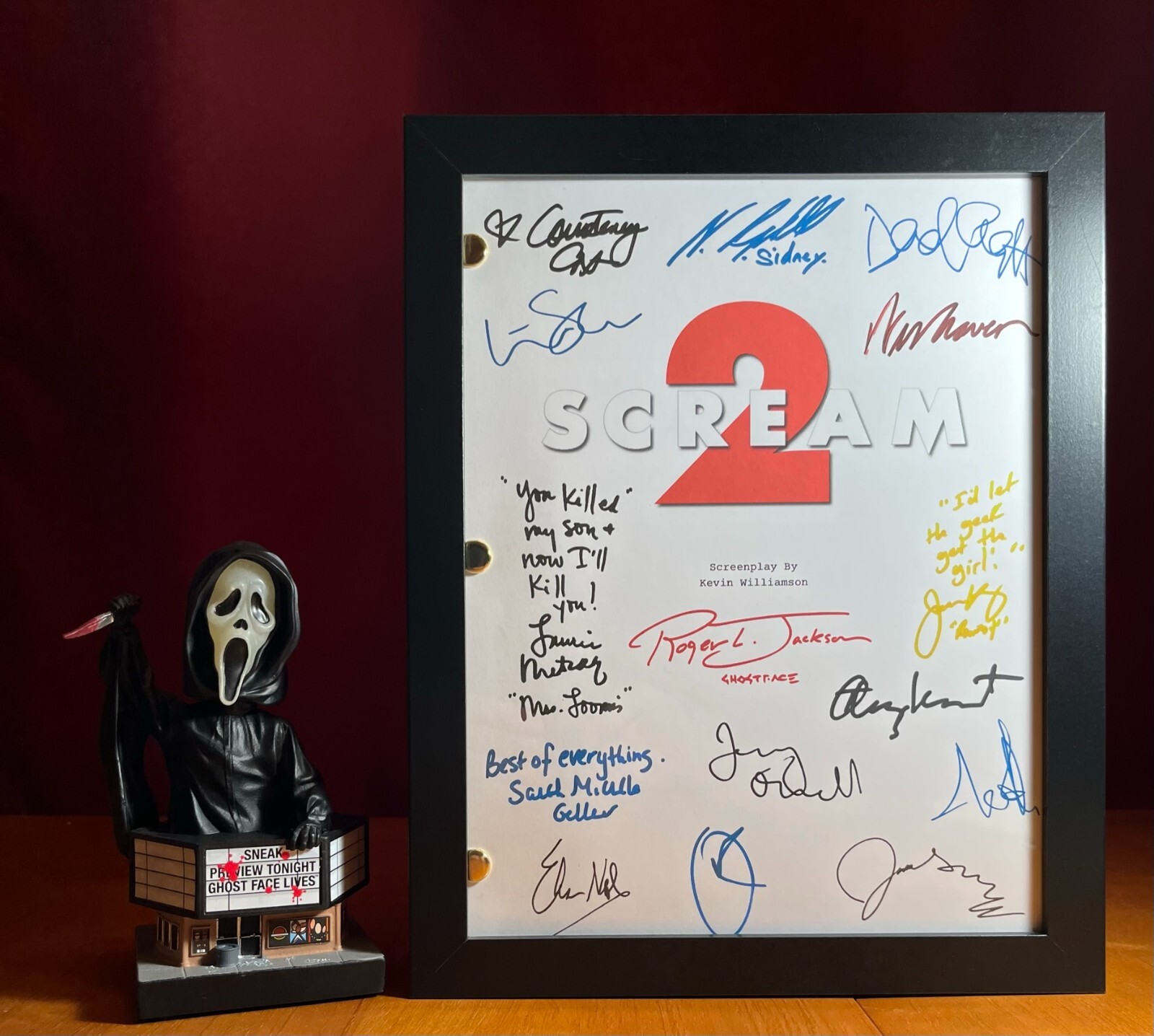 Scream 1-6 Script Bundle- Signed- Autograph Reprints- 6 Scripts!- Ghost Face
