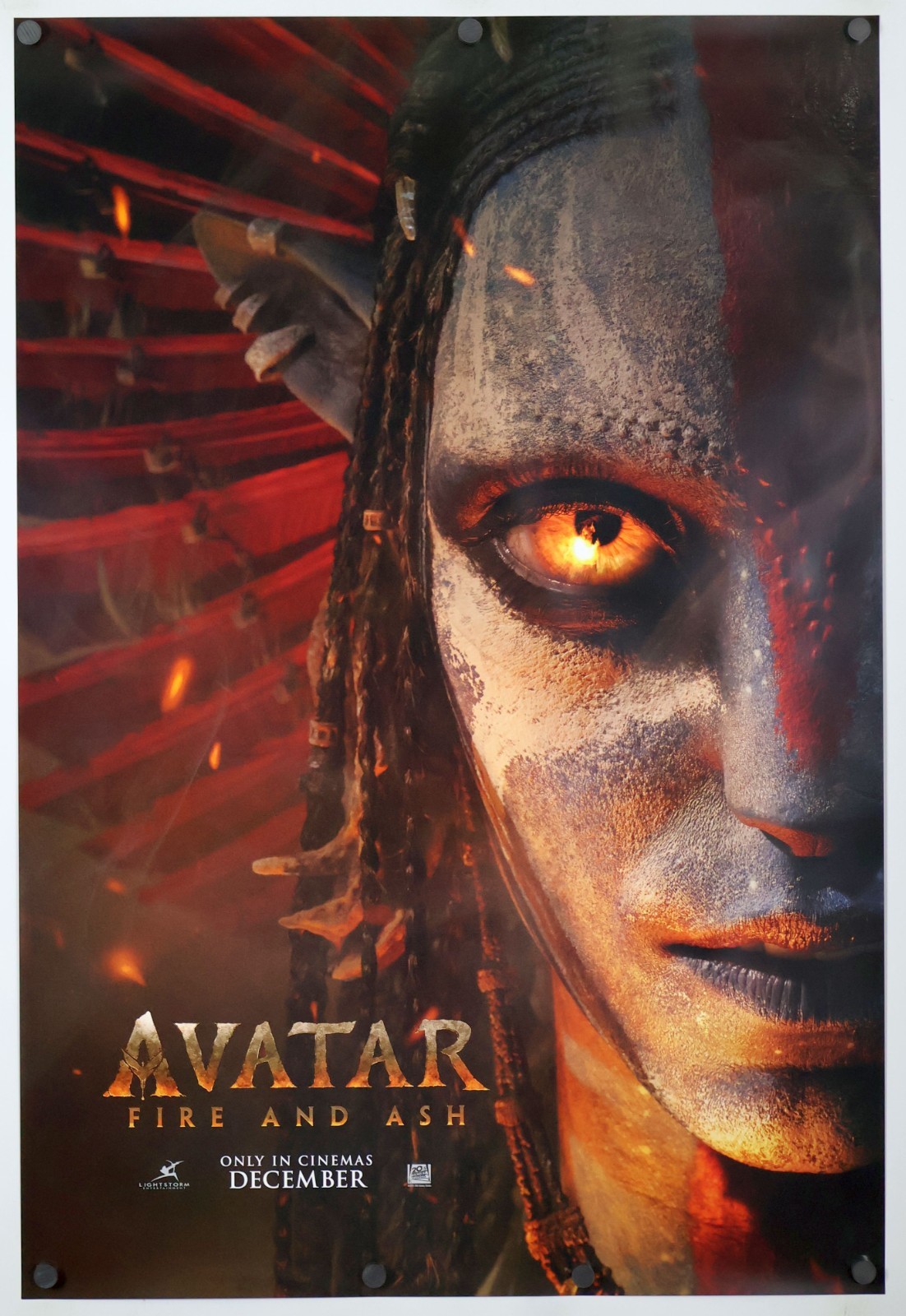 Avatar Fire and Ash – original DS movie poster INTL Advance D/S 27×40 2025 MINT
