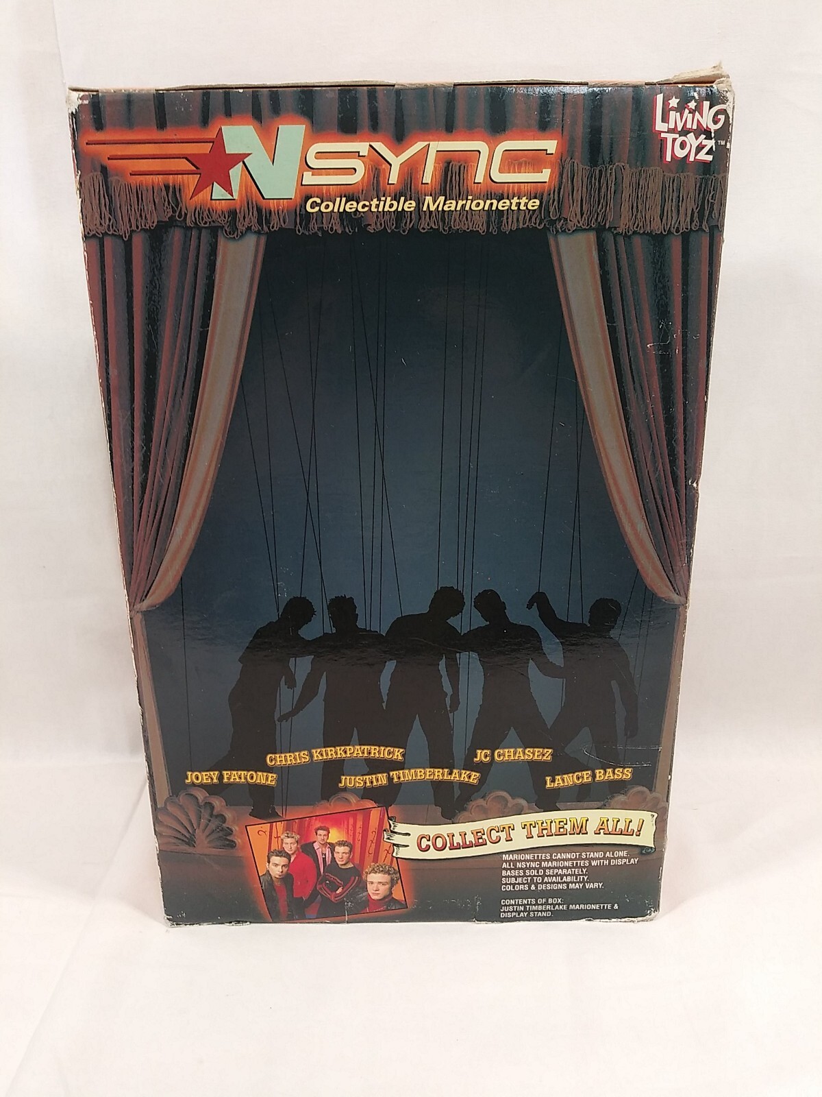 Vintage NSYNC Justin Timberlake Collectible Marionette Doll Living Toyz