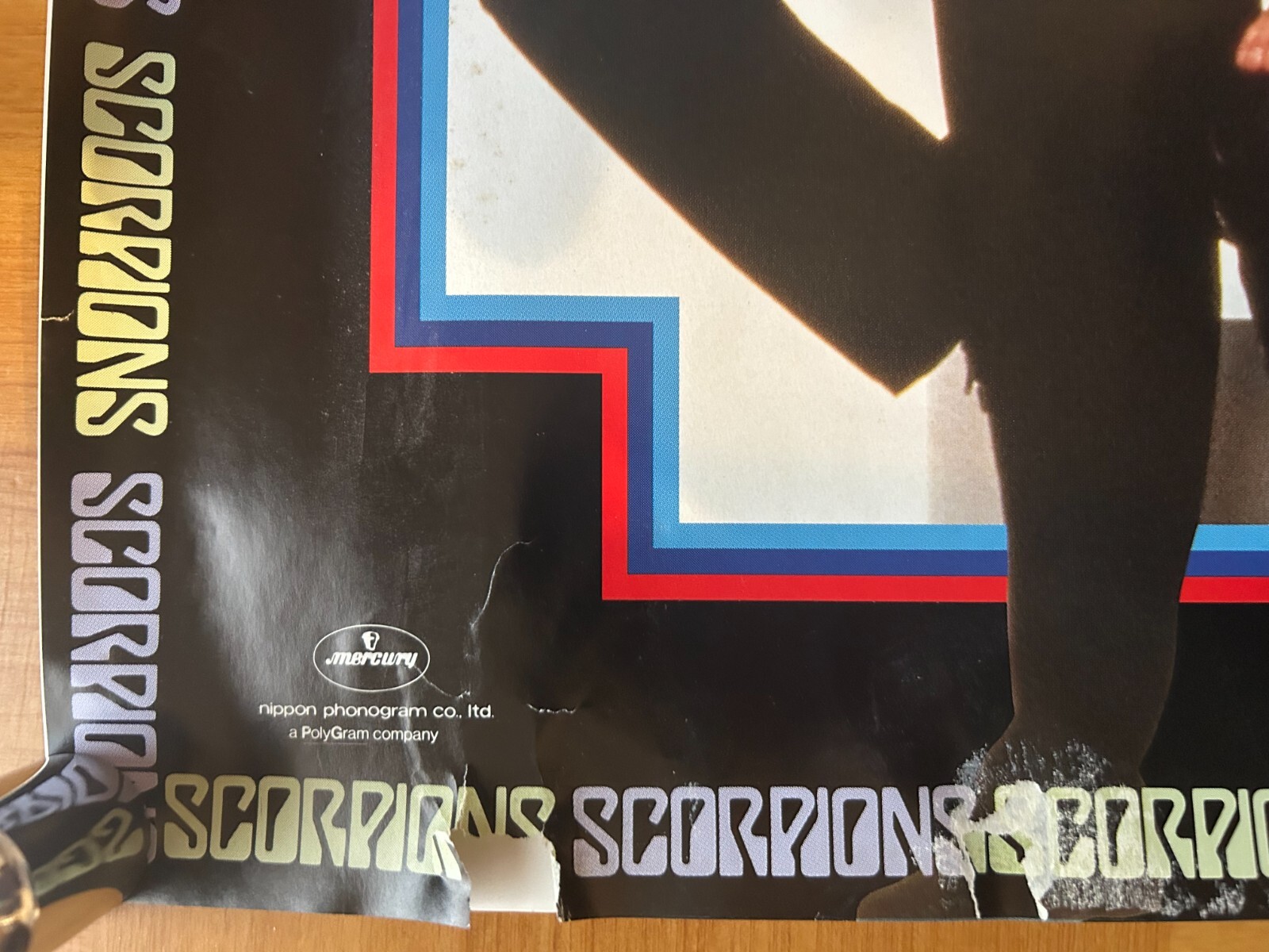 Scorpions / 1990s Nippon Phonogram Japan Original Promo Poster B2 20x28in