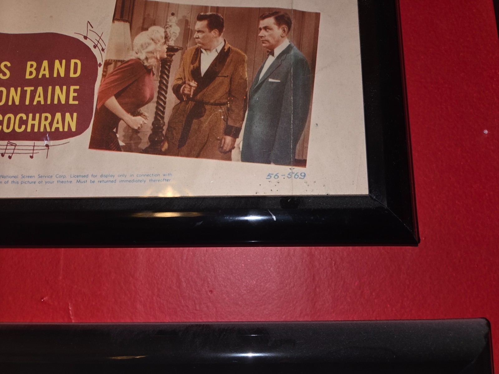 Jayne Mansfield Original 1956 Half Sheet Framed 22 X 30 Black W/Poly Glass