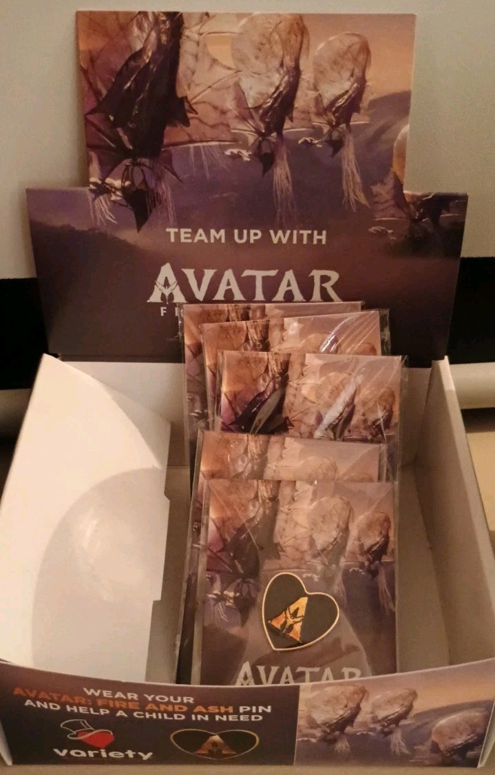 AVATAR Fire And Ash 2025 VARIETY Heart Pin PROMO Collectible