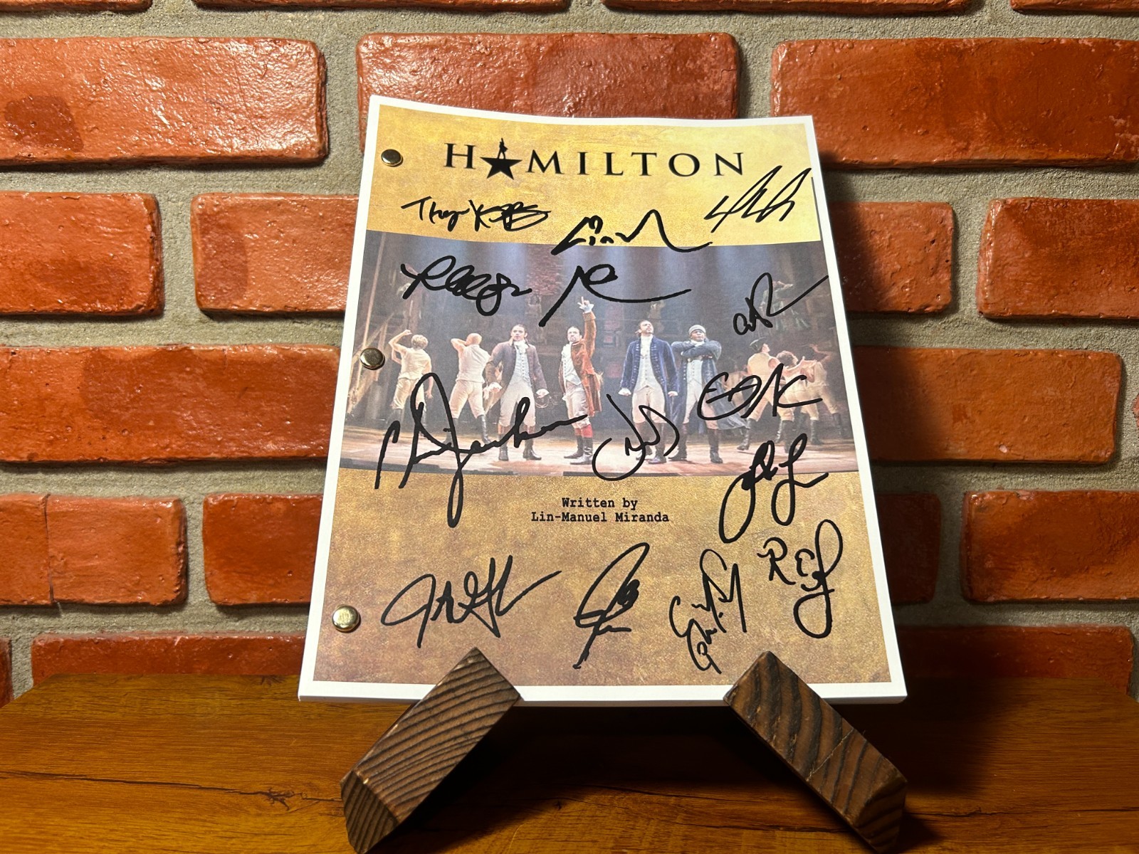 Hamilton Musical Script Autographed Signed Reprint | Lin-Manuel Miranda