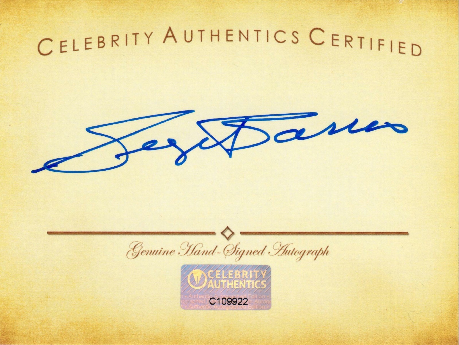 George Barris Autographed 3×4 Signed Legendary Cuts Card with a CA CoA & FSD