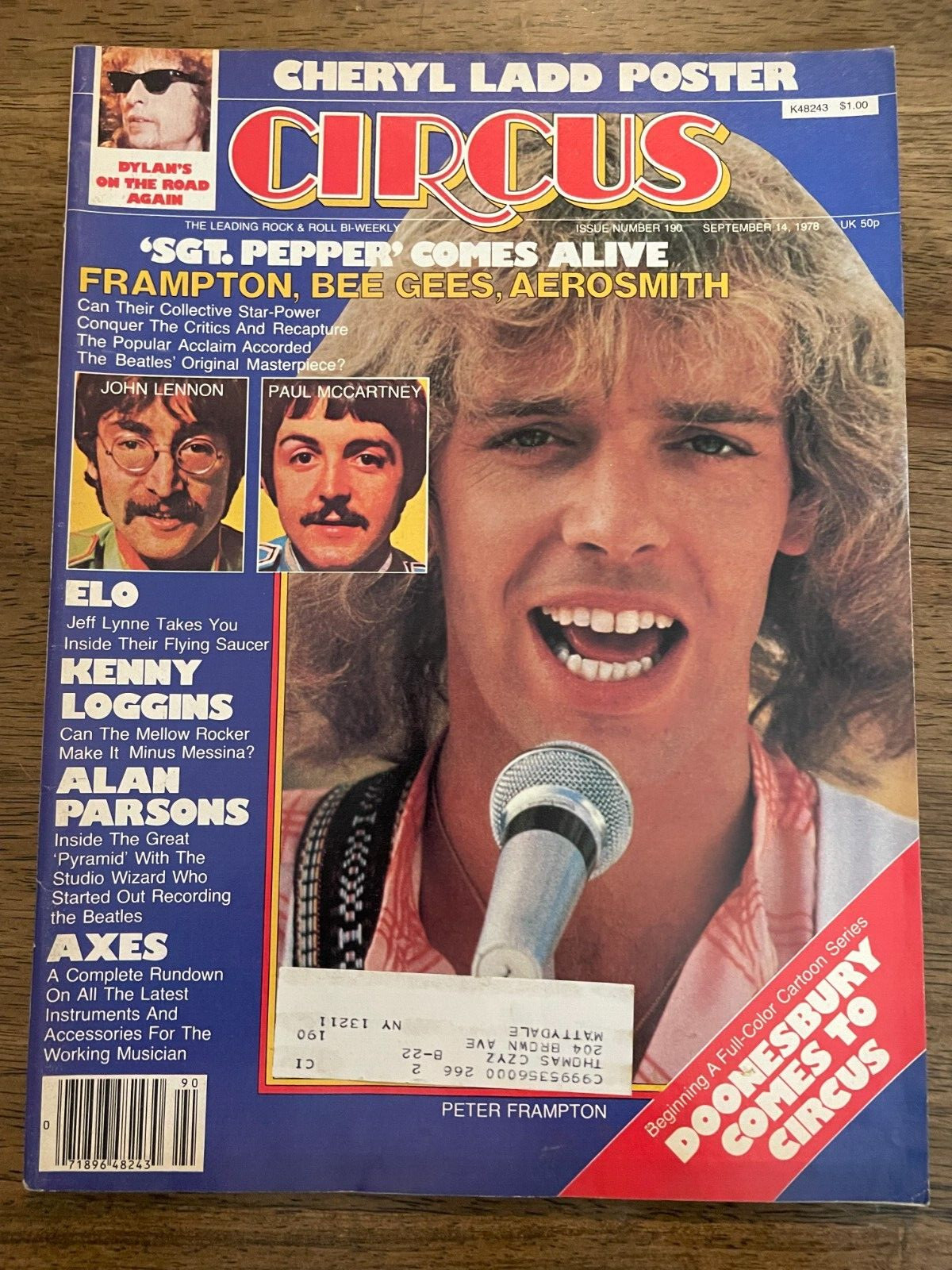 Beatles Circus Magazine September 14, 1978CHERYL LADD POSTER ELO # 190