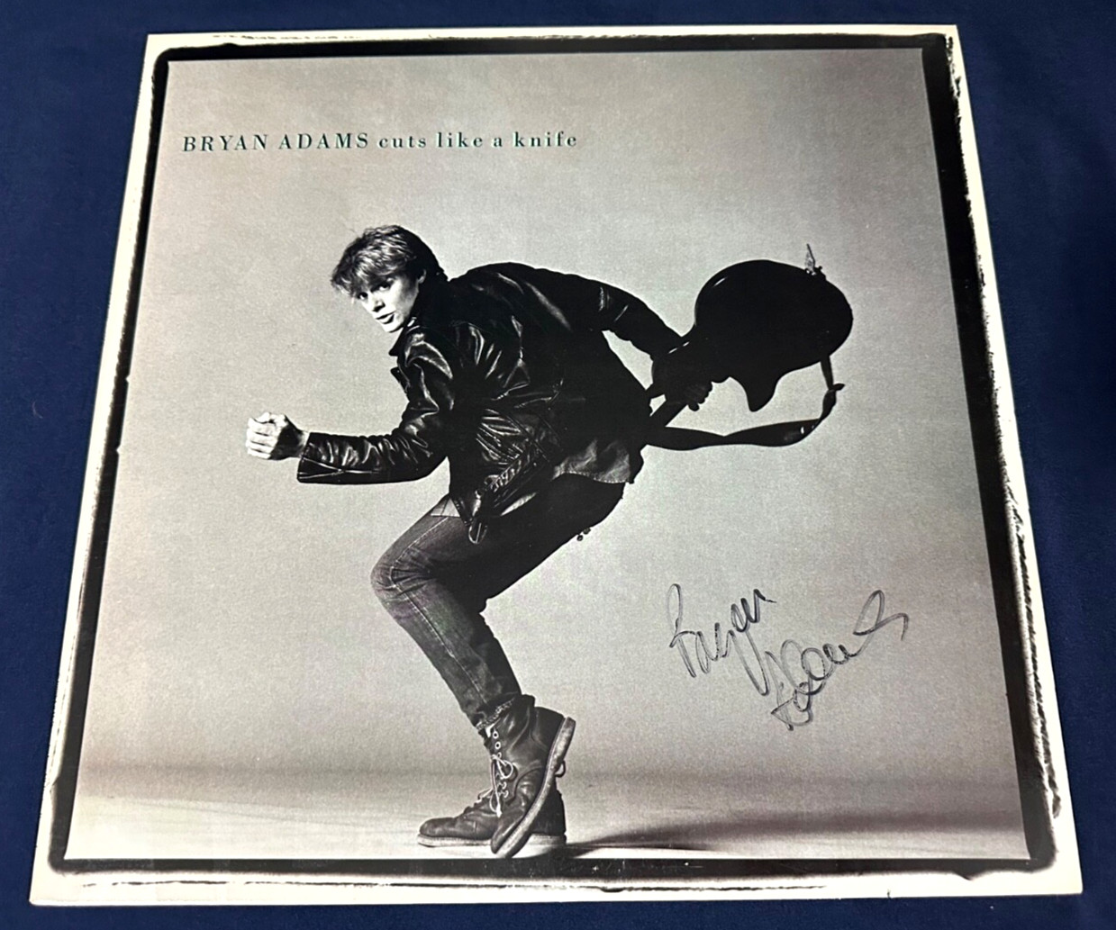 🔥 BRYAN ADAMS “Cuts Like A Knife” Platinum Record SPECIAL Award w/signed album