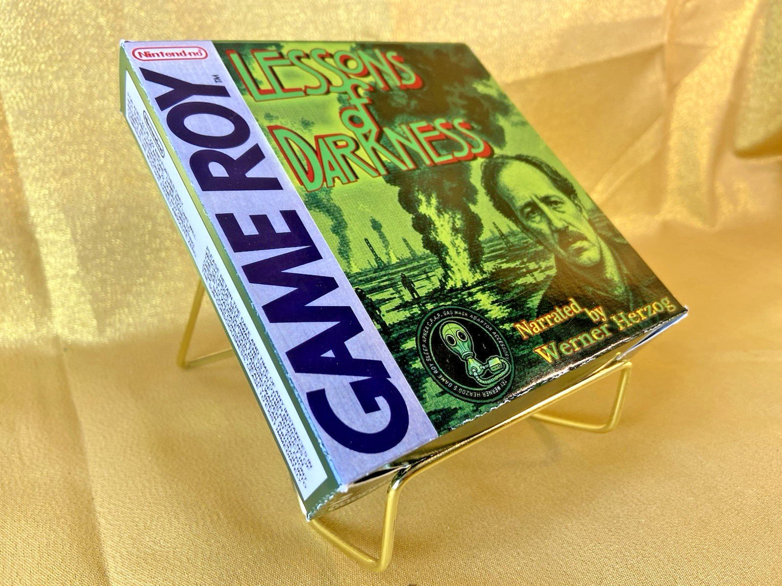 Werner Herzog Lessons of Darkness for GameBoy / Nintendo collectible display