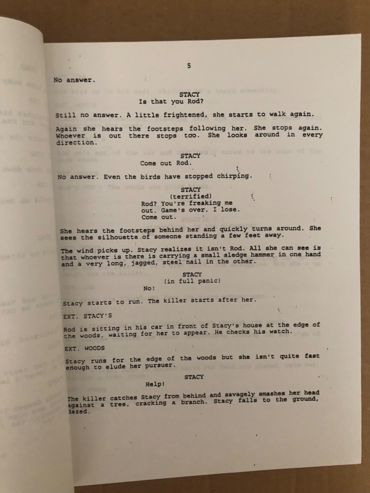 Cherry Falls 1999 Horror/Comedy Screenplay by Ken Selden
